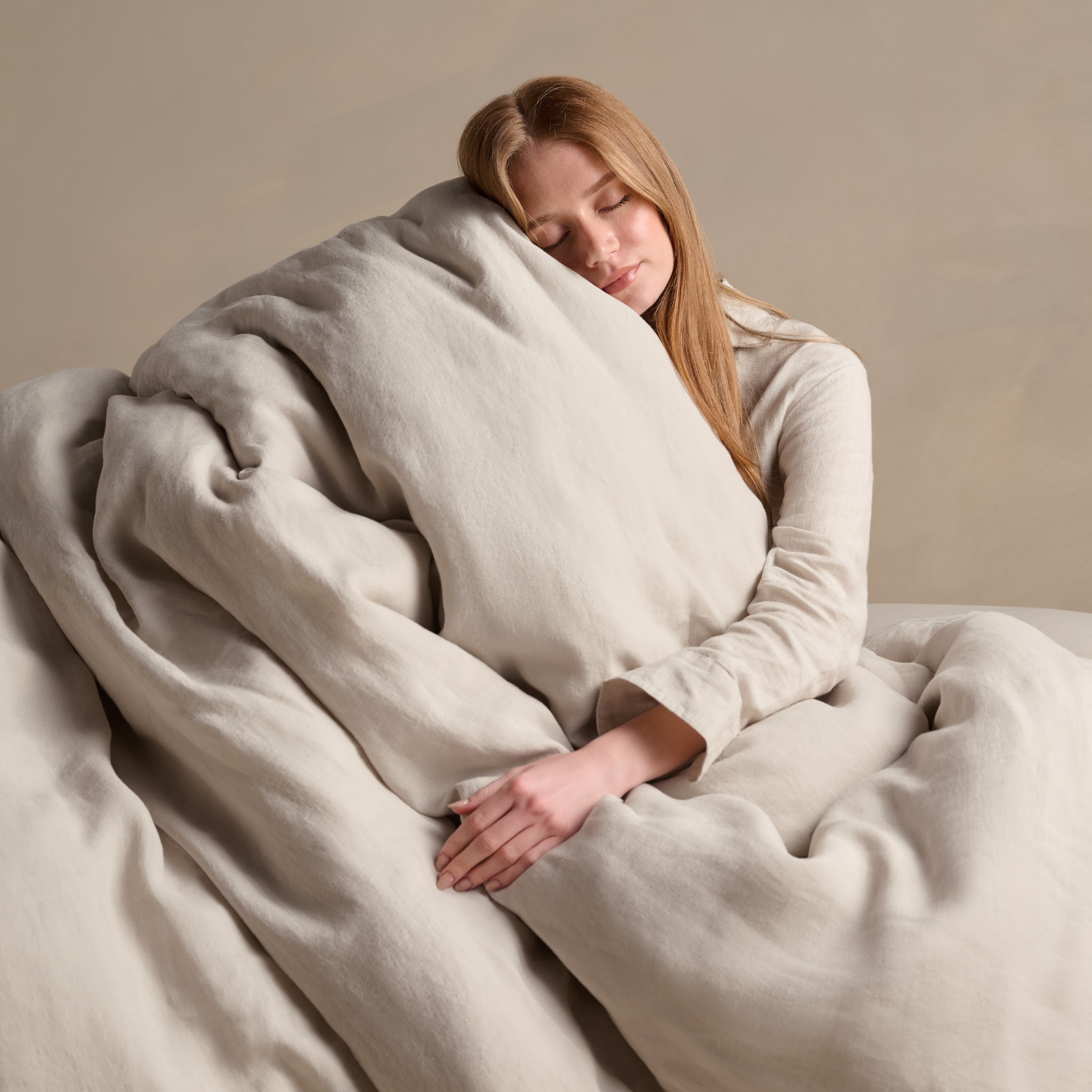 Linen Duvet Cover - Clay