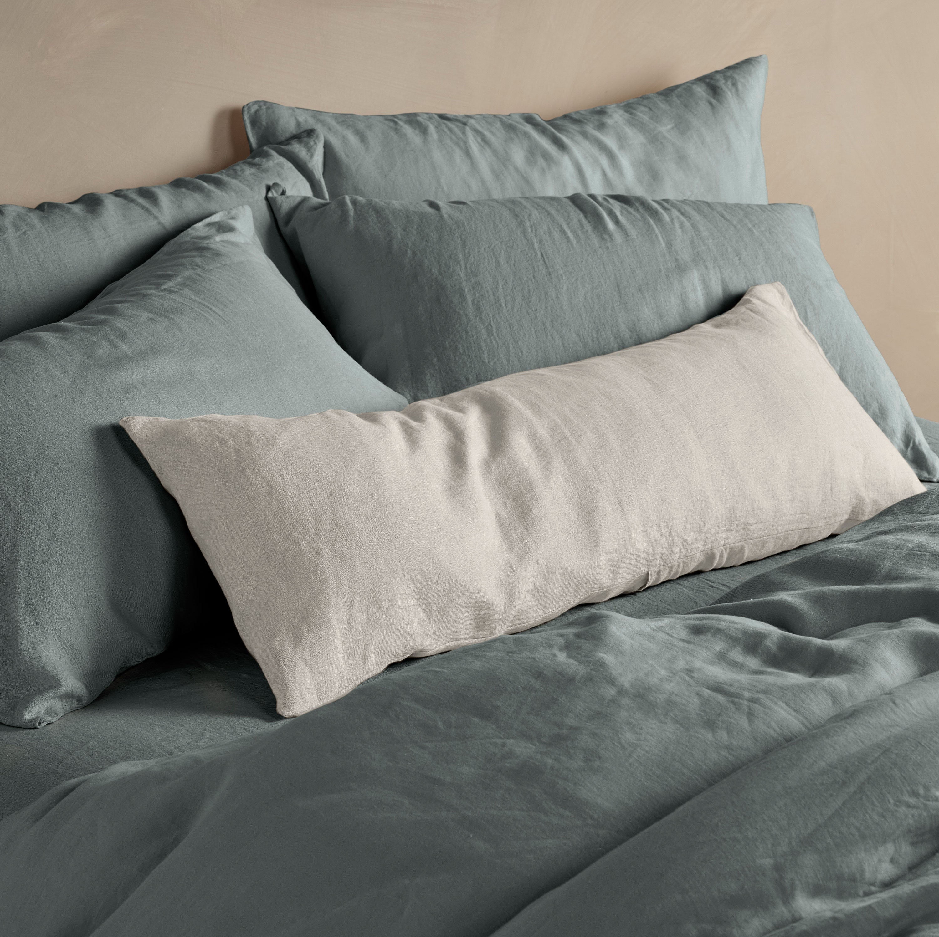 The Long Linen Pillowcase - Clay