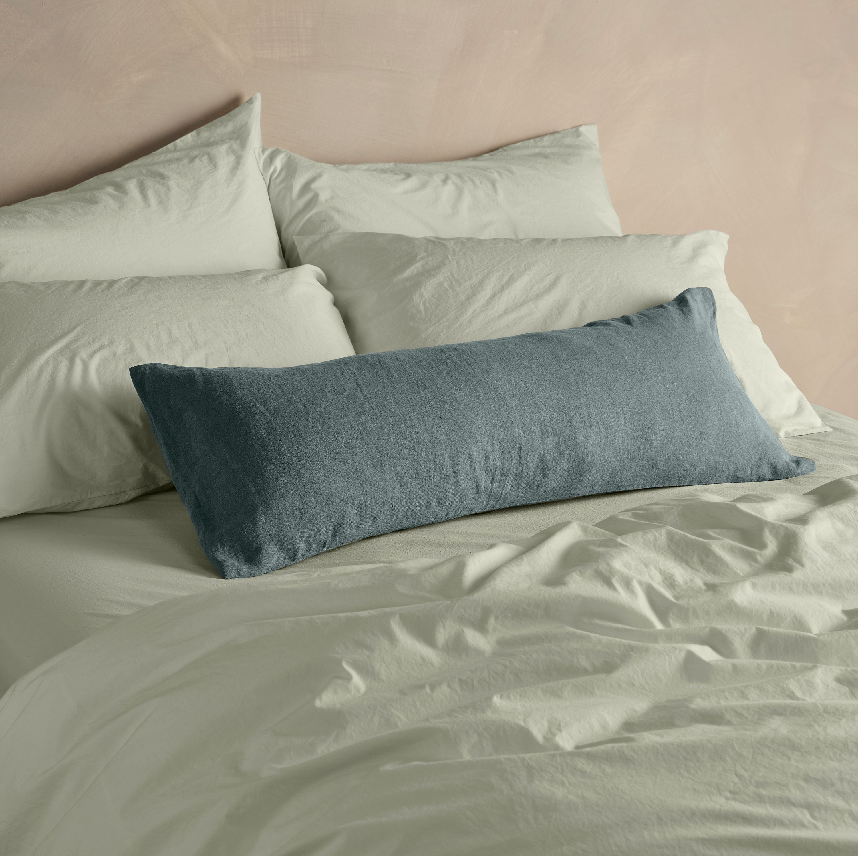 The Long Linen Pillowcase - Sea