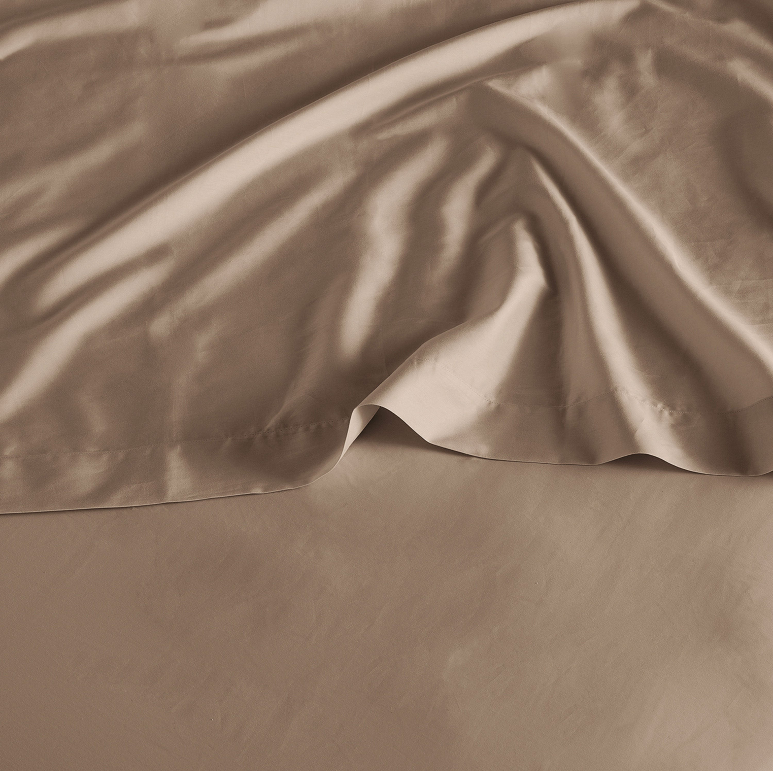 Luxe Cotton Flat Sheet - Latte