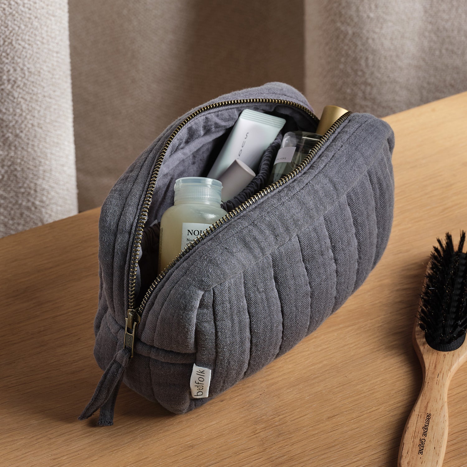 The Dream Cotton Make-Up Bag - Ink