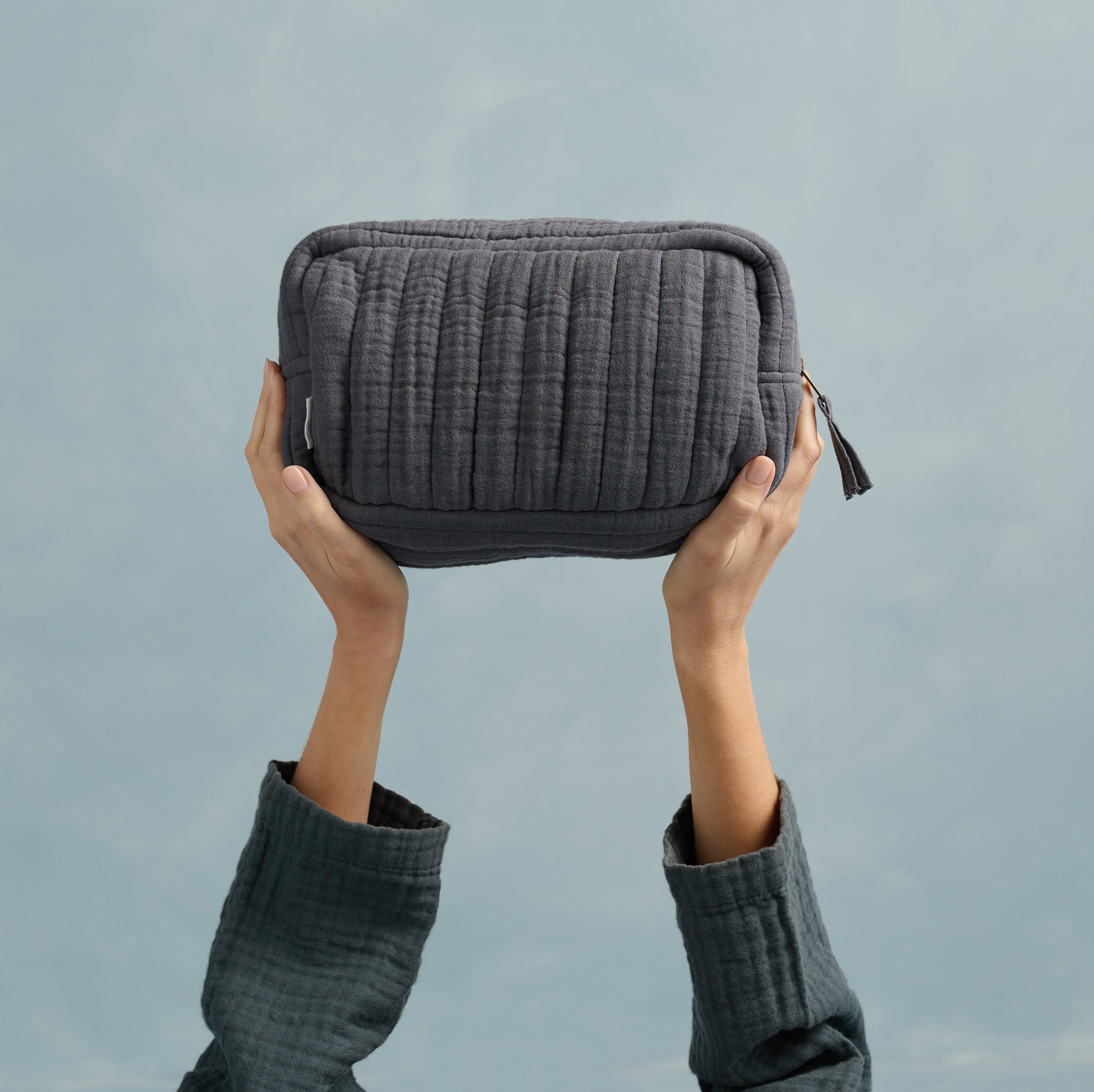 The Dream Cotton Wash Bag - Ink