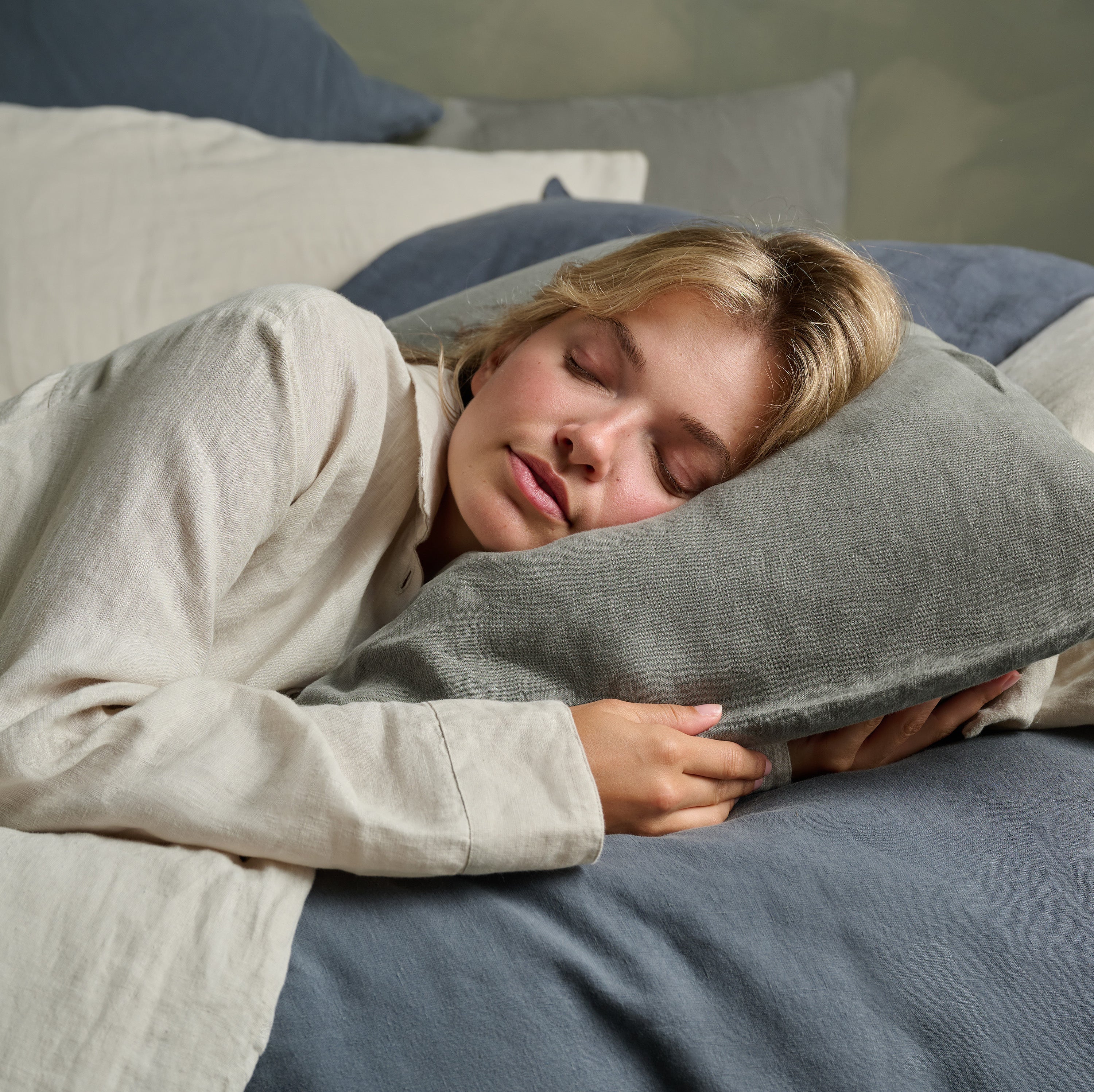 Linen Pillowcase Pair - Moss