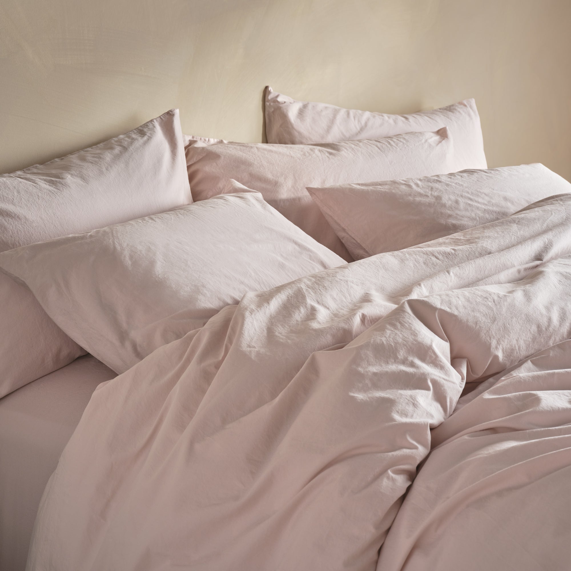 Relaxed Cotton Bedding Bundle - Rose
