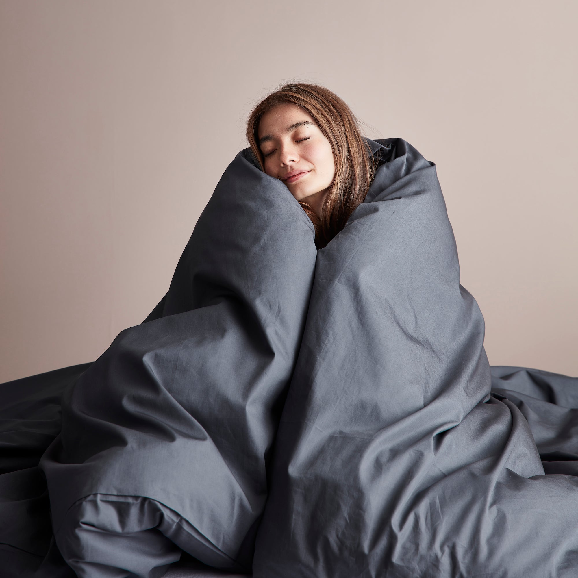 Classic Cotton Duvet Cover - Ink