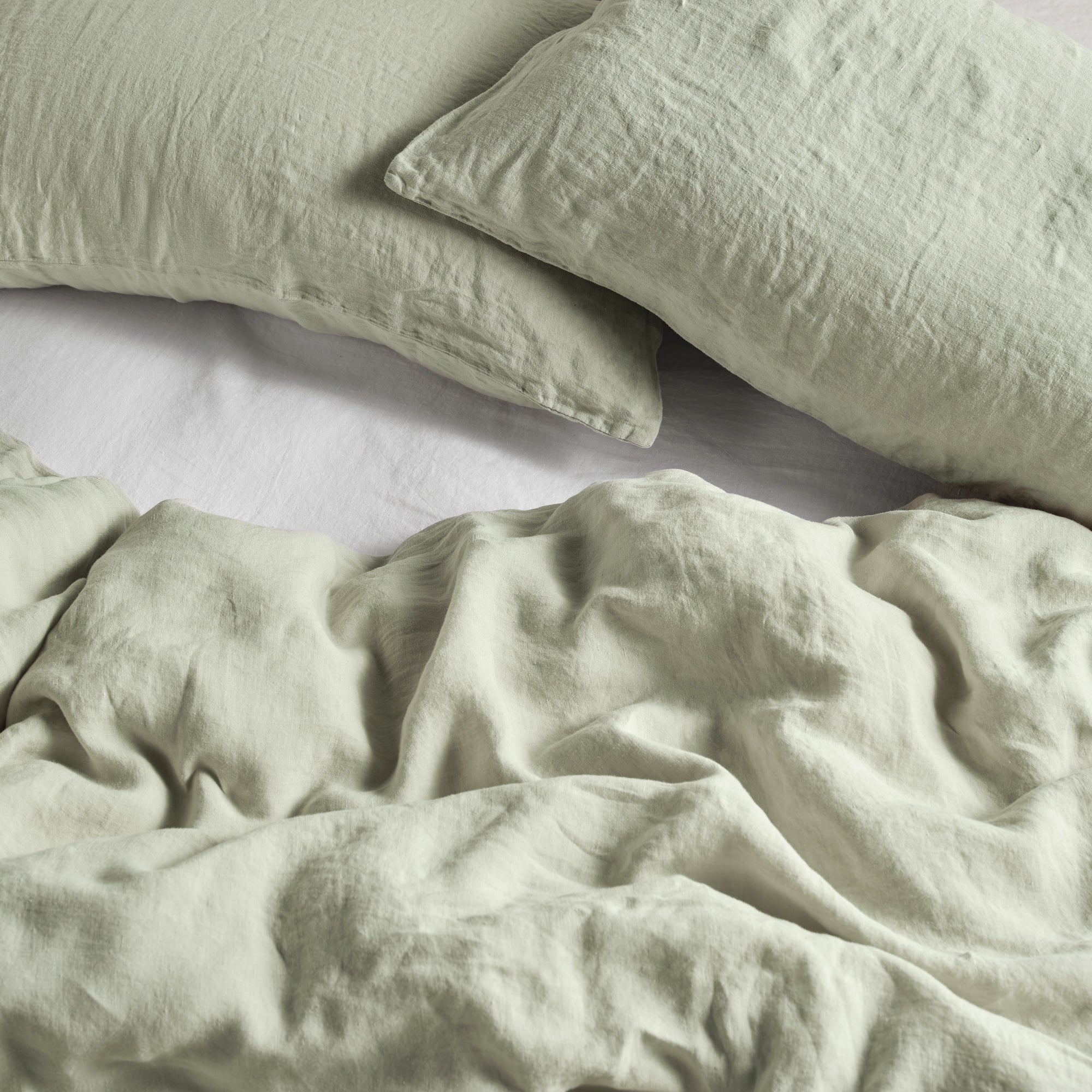 Linen Duvet Cover - Sage