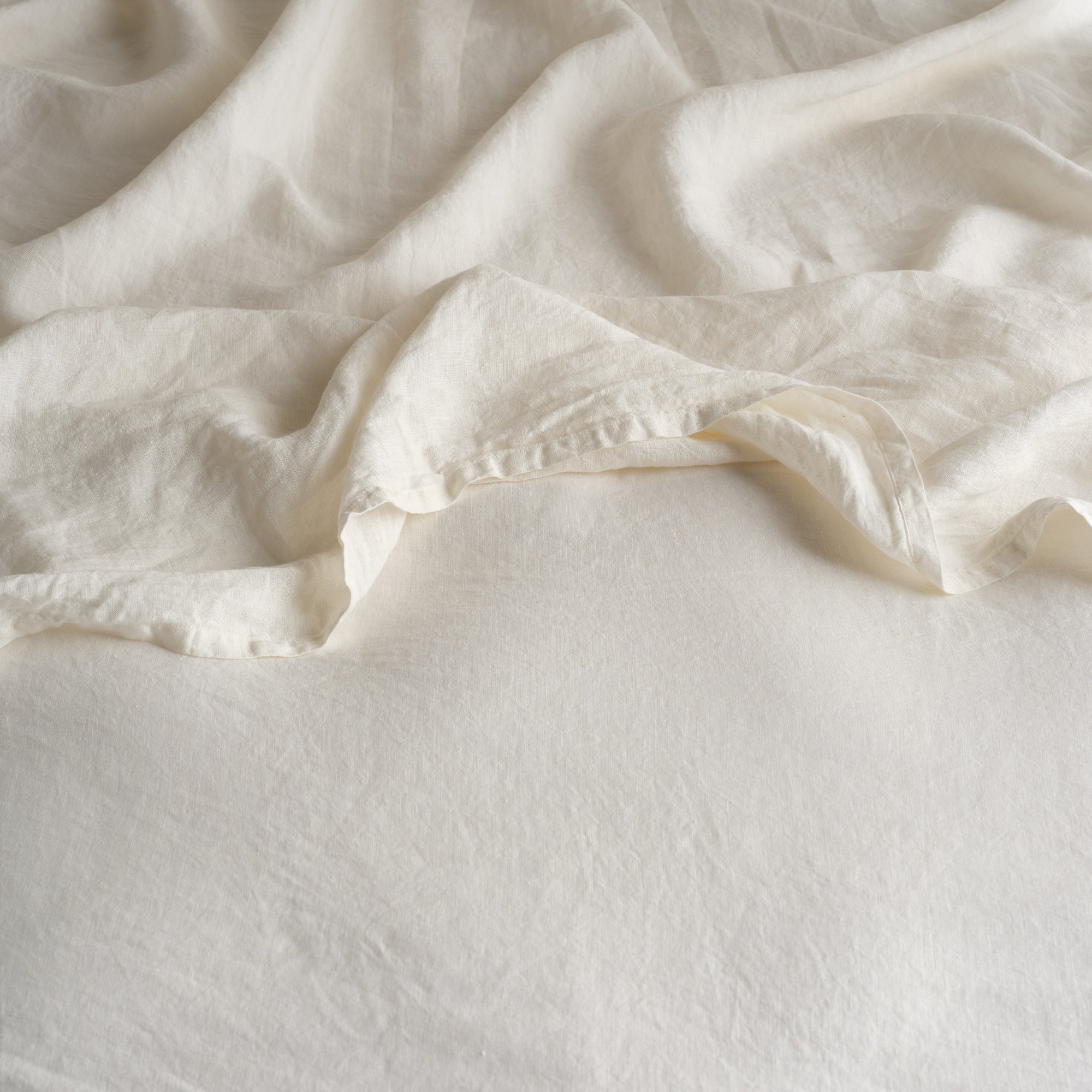 Linen Flat Sheet - Cloud