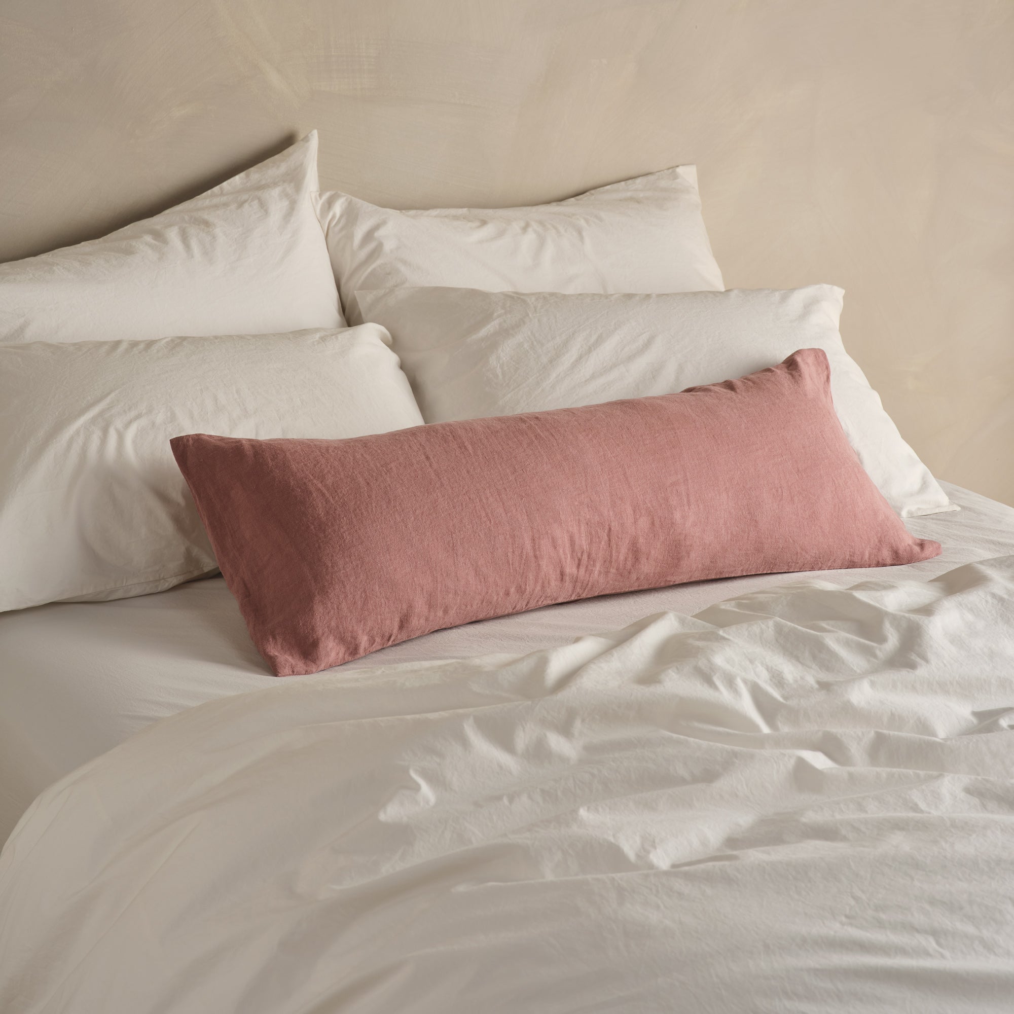 The Long Linen Pillowcase - Rust