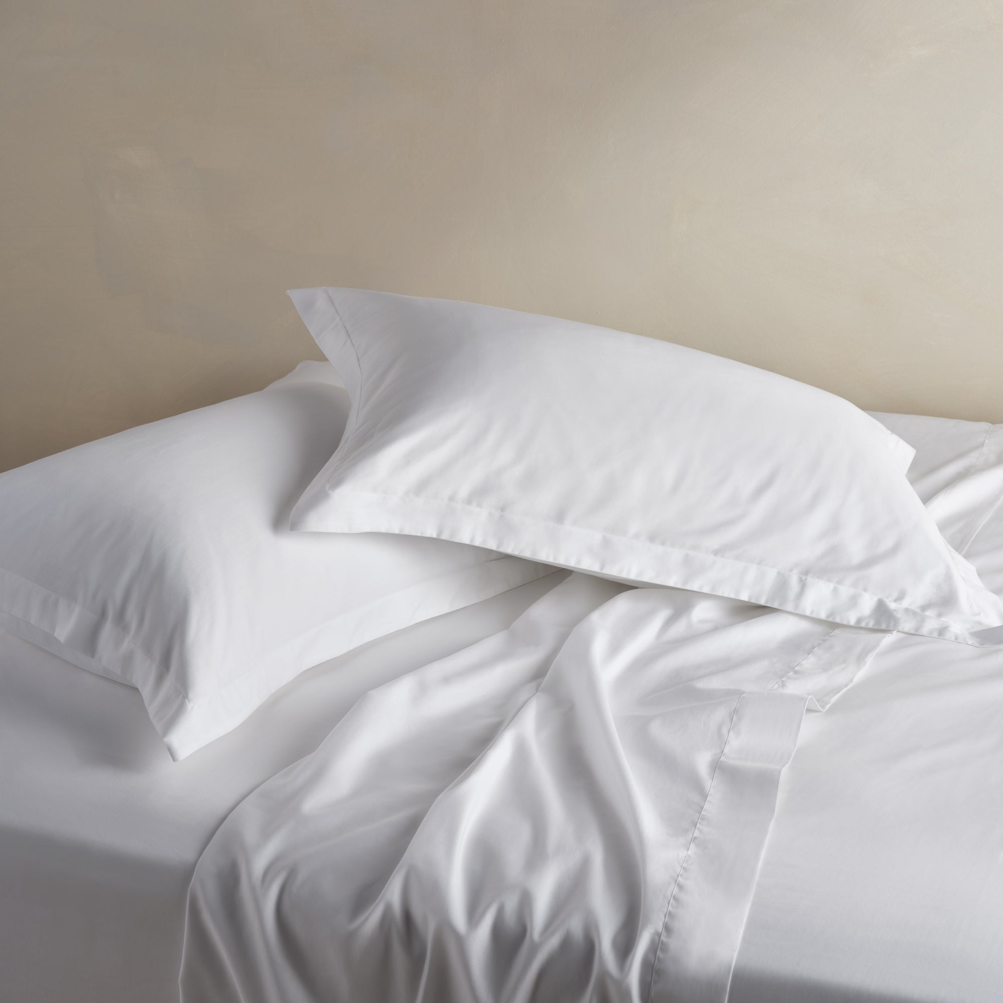 Luxe Cotton Oxford Pillowcase Pair - Snow