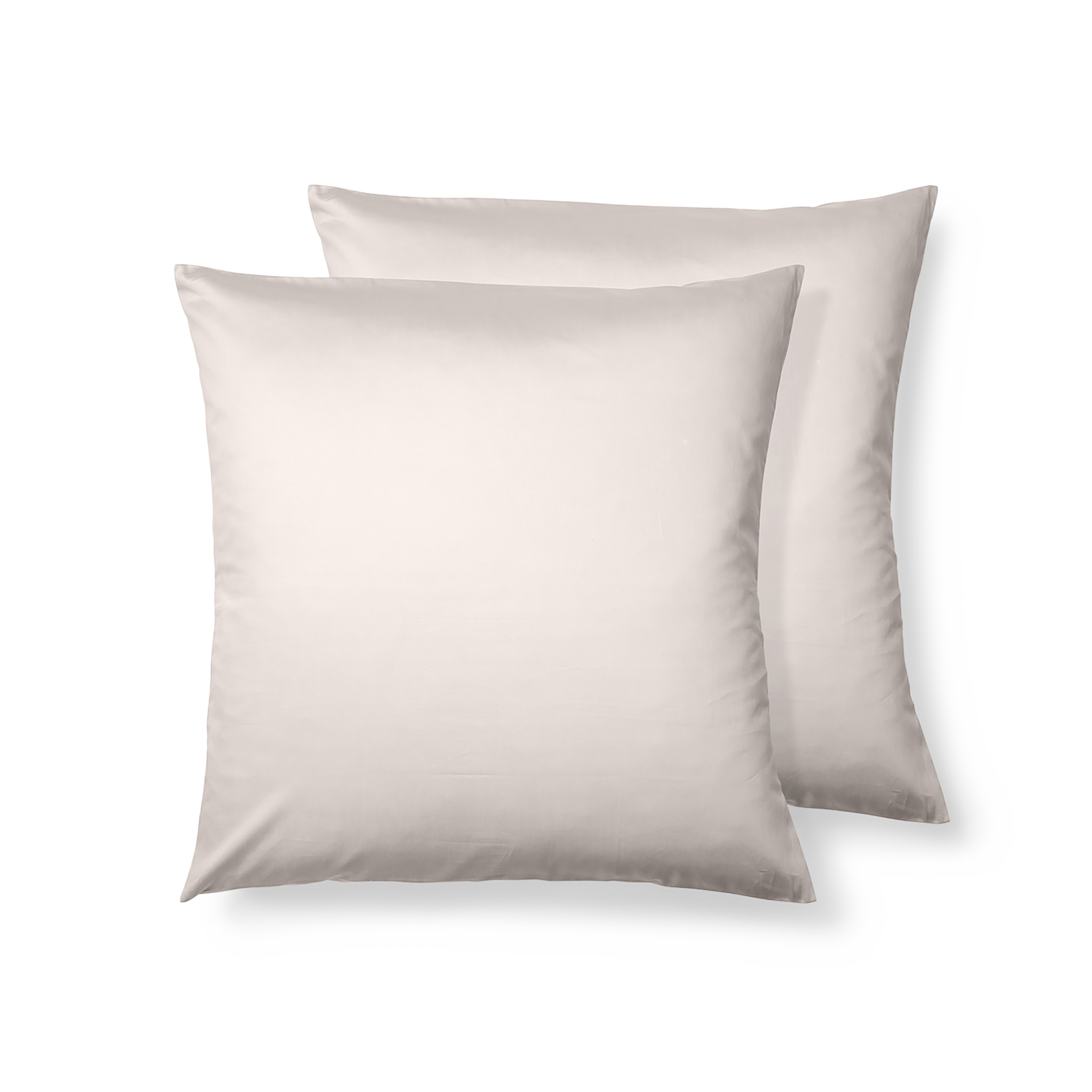 Luxe Cotton Square Pillowcase Pair - Rose