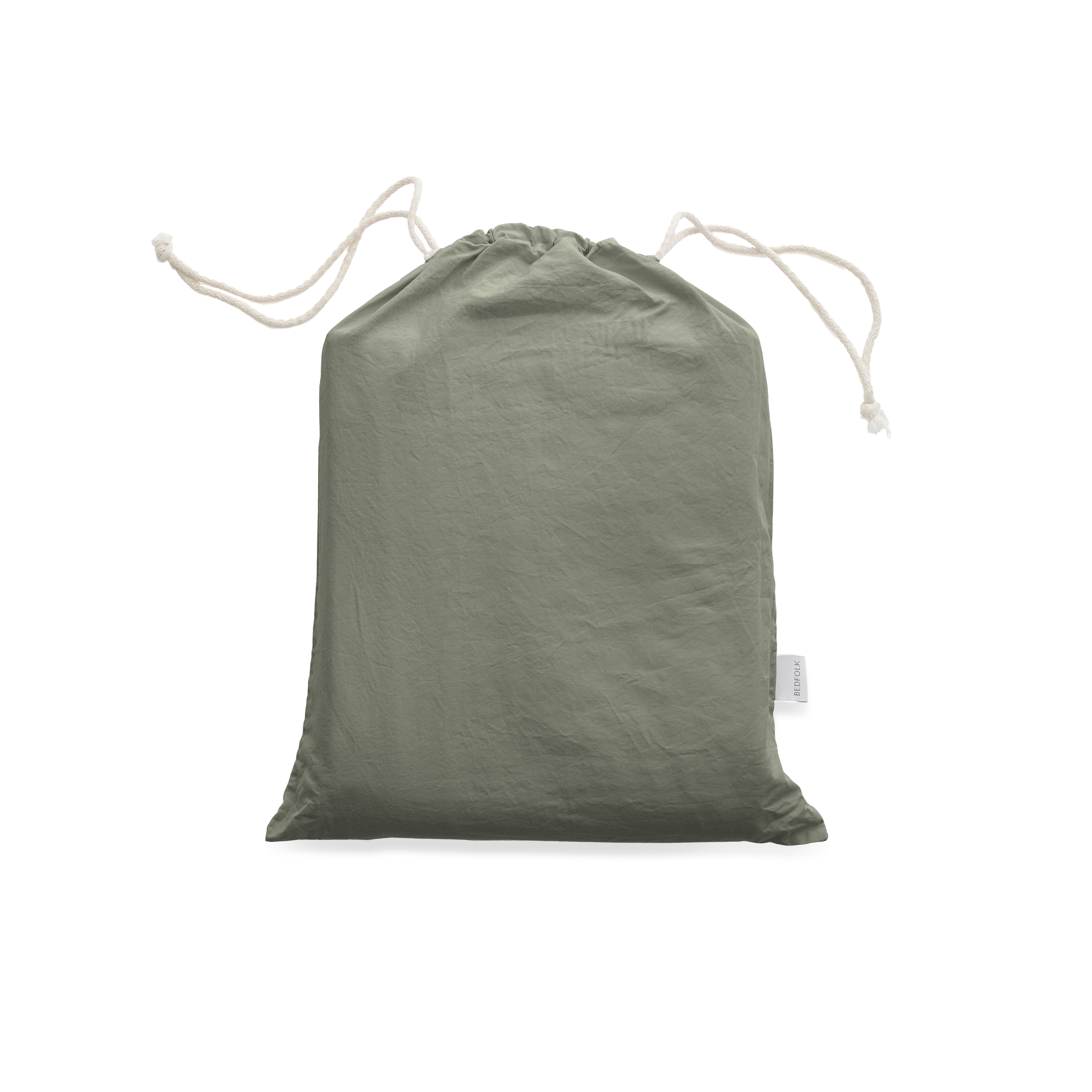 Relaxed Cotton Storage Bag - Moss