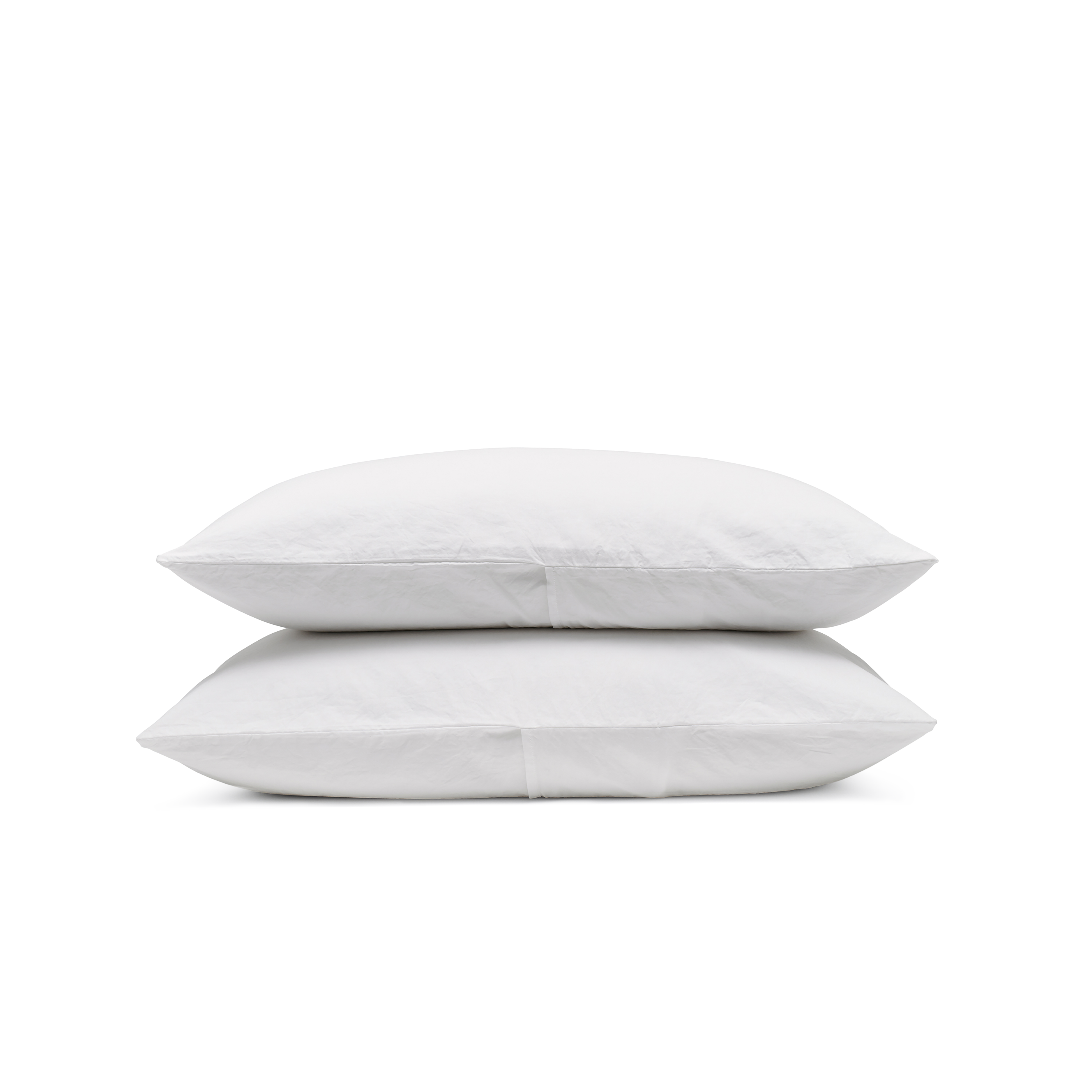 Relaxed Cotton Pillowcase Pair - Snow