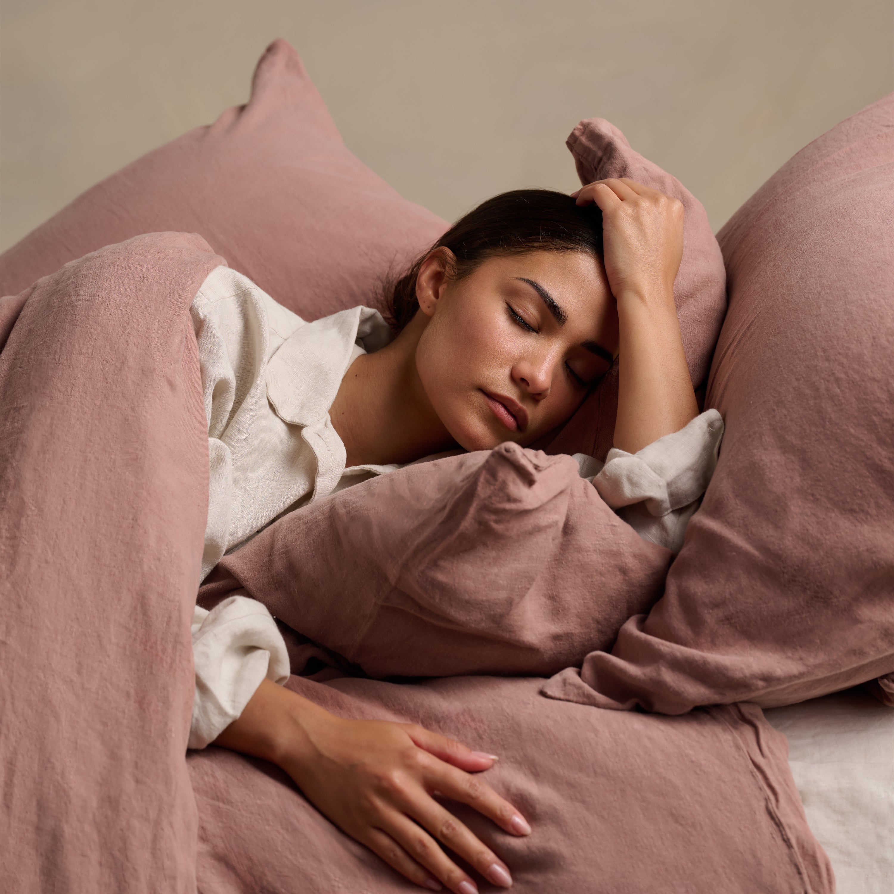 Linen Bedding Bundle - Rust