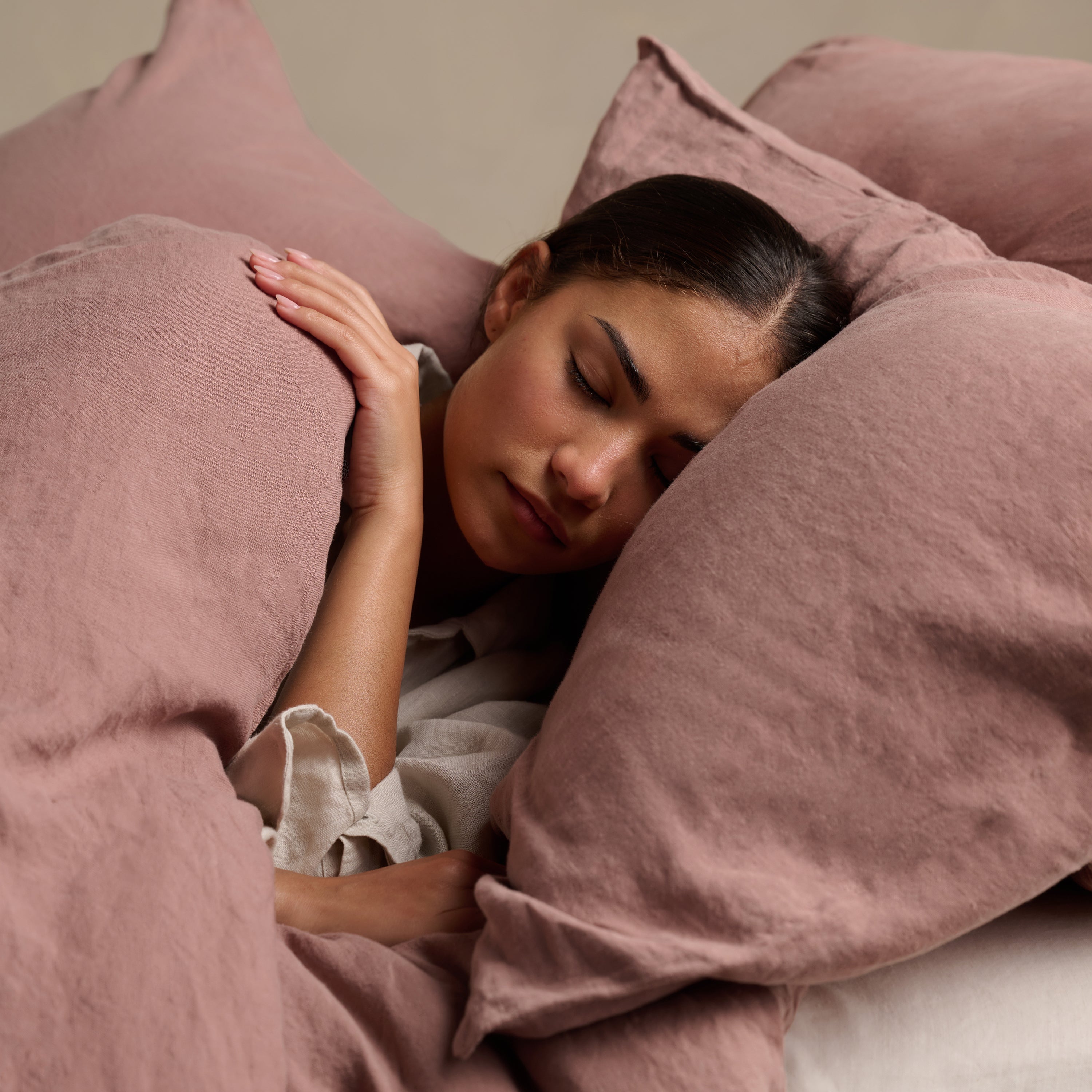 Linen Pillowcase Pair - Rust