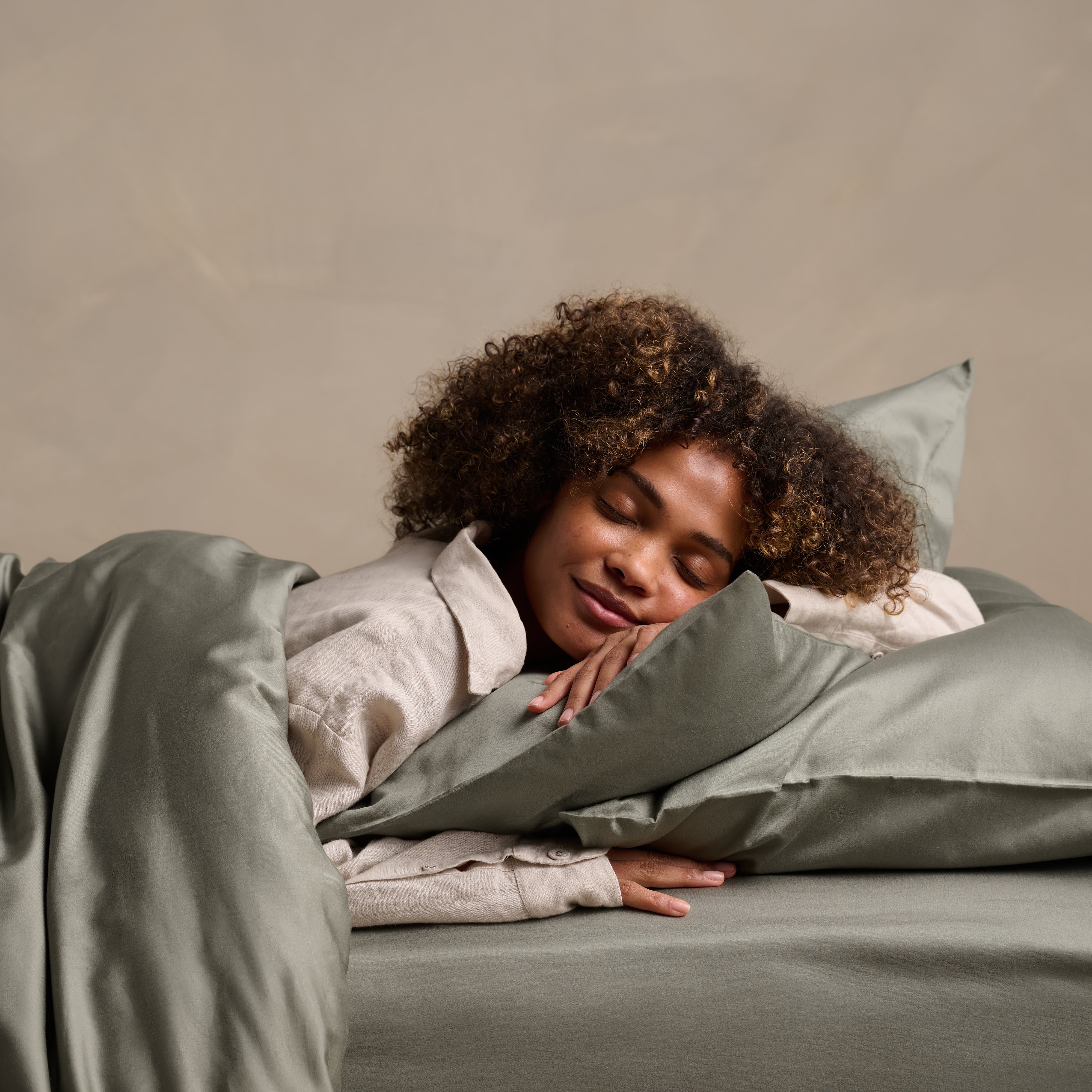 Luxe Cotton Pillowcase Pair - Moss