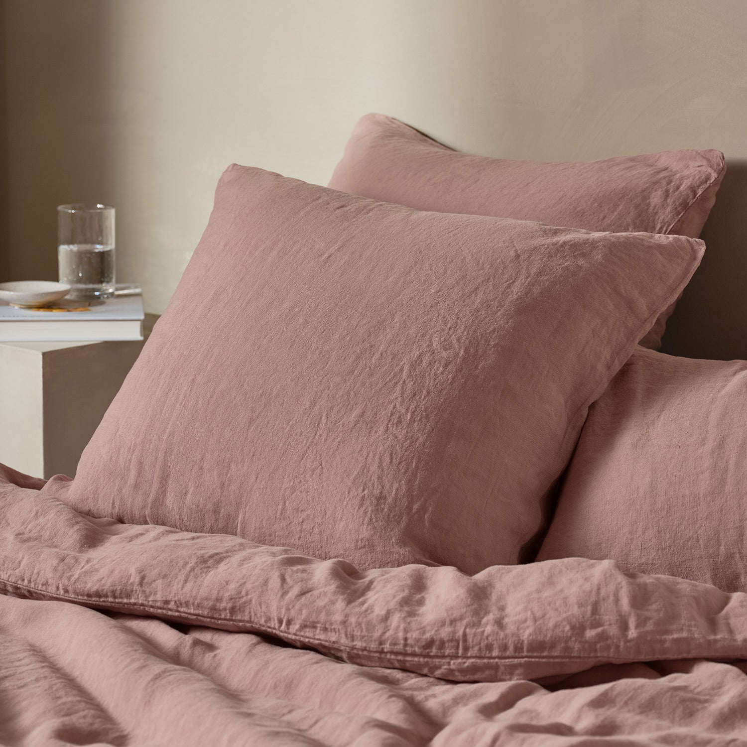 Linen Square Pillowcase Pair - Dusk