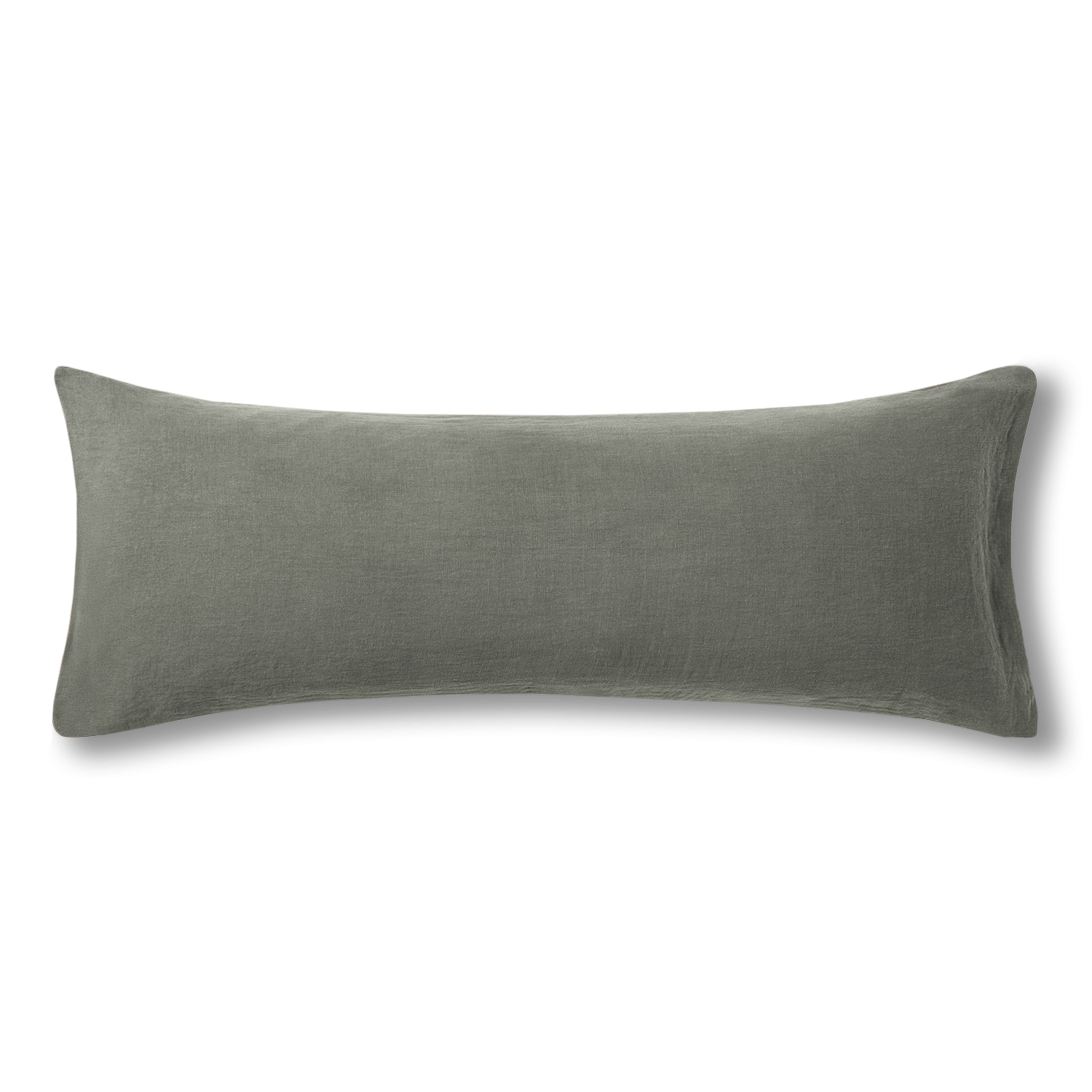 The Long Linen Pillowcase - Moss