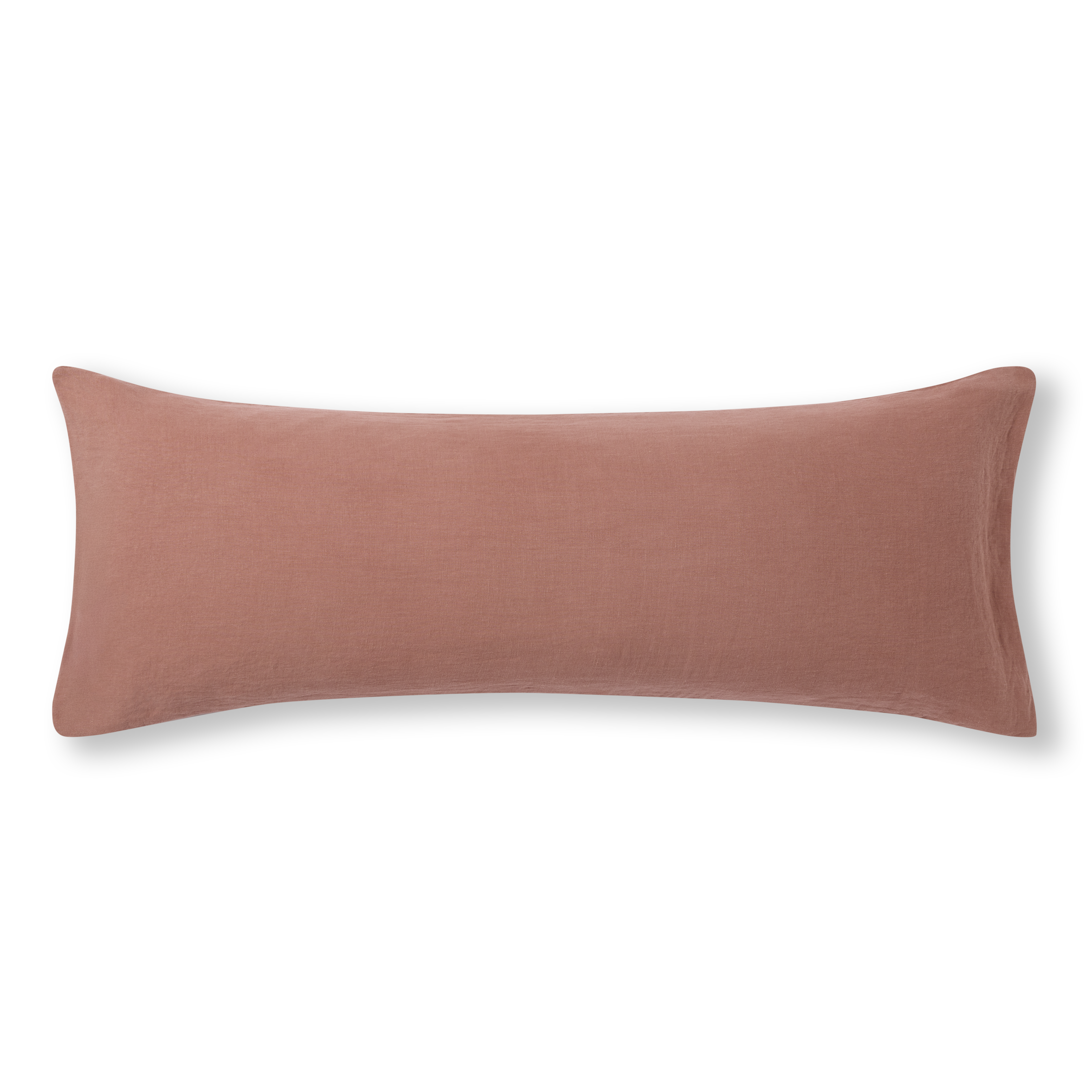 The Long Linen Pillowcase - Rust