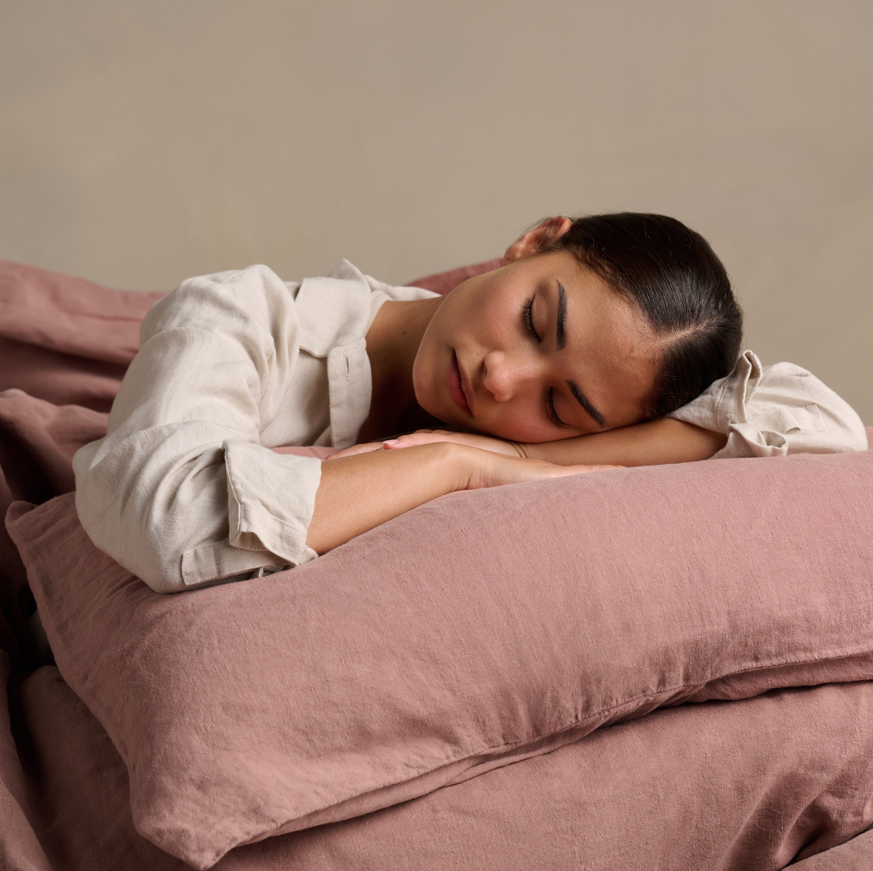 Linen Pillowcase Pair - Rust