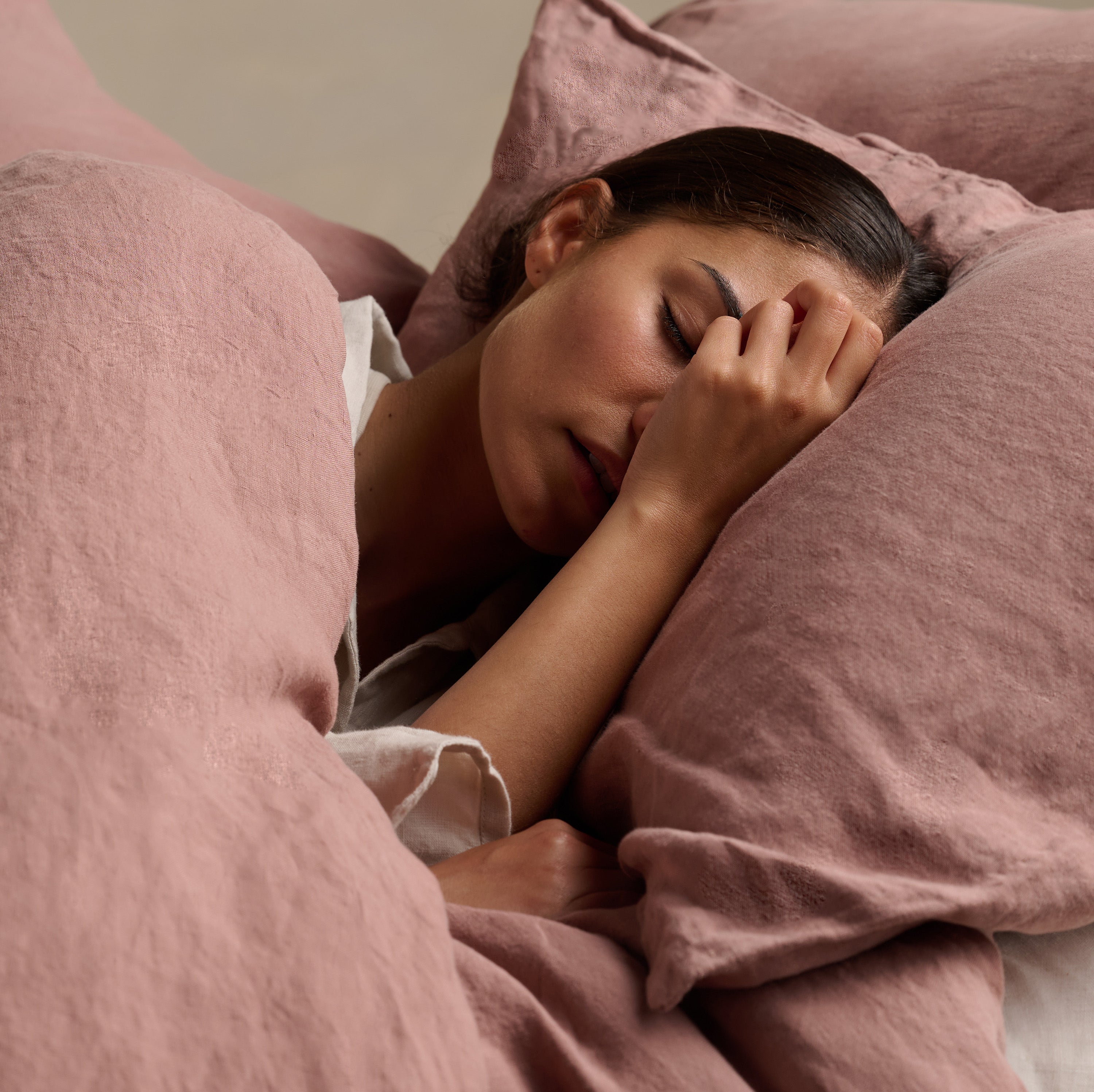 Linen Pillowcase Pair - Rust