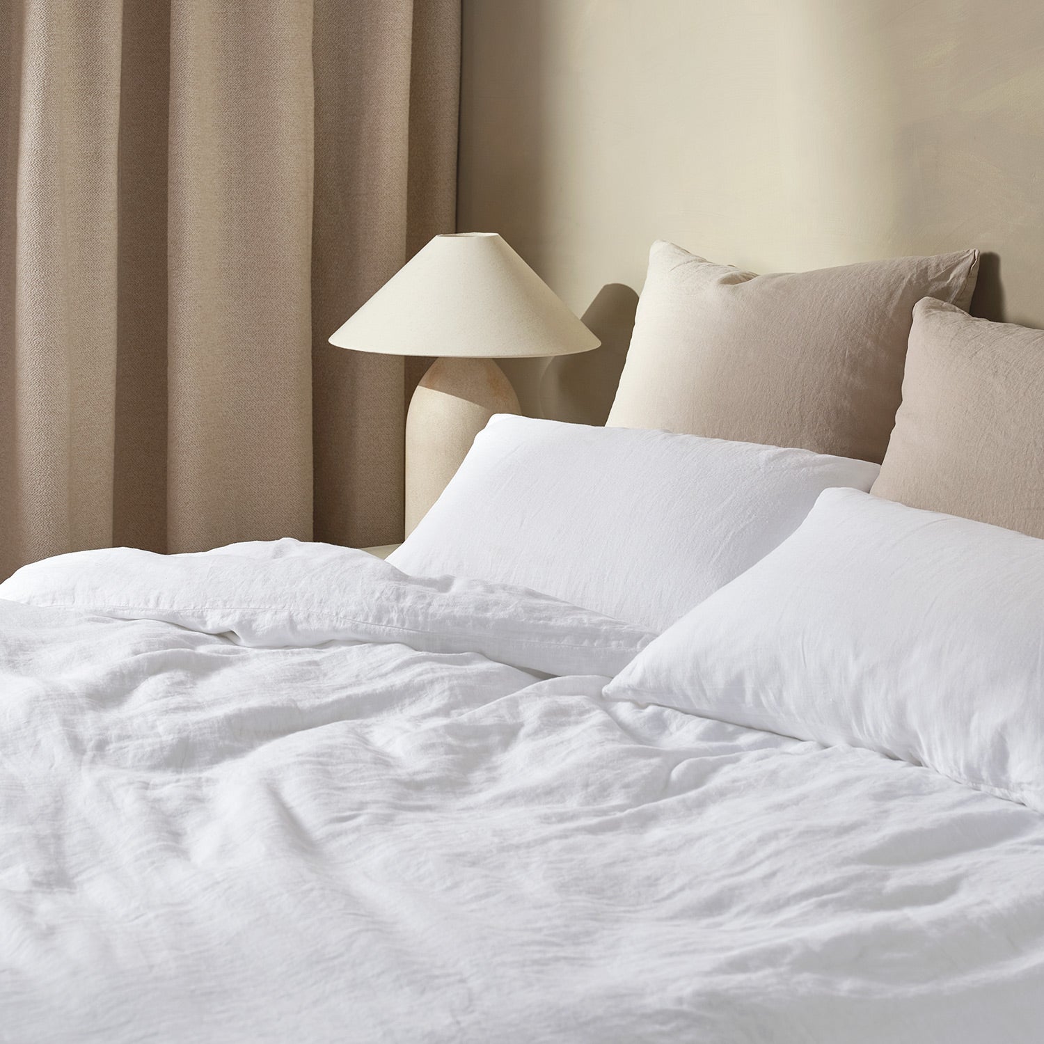 Linen Duvet Cover - Snow