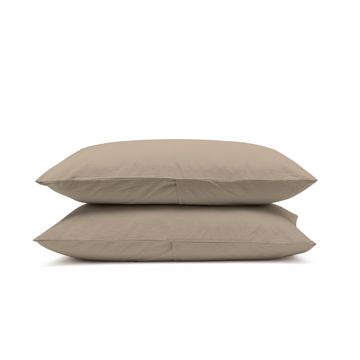 Relaxed Cotton Pillowcase Pair - Latte