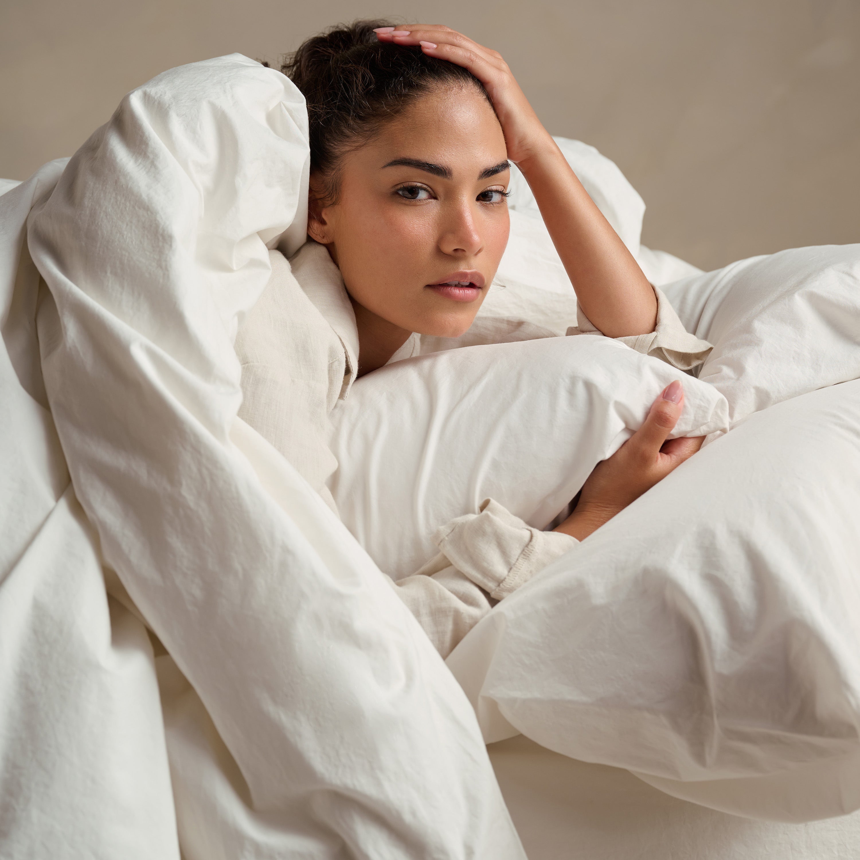 Relaxed Cotton Pillowcase Pair - Cloud