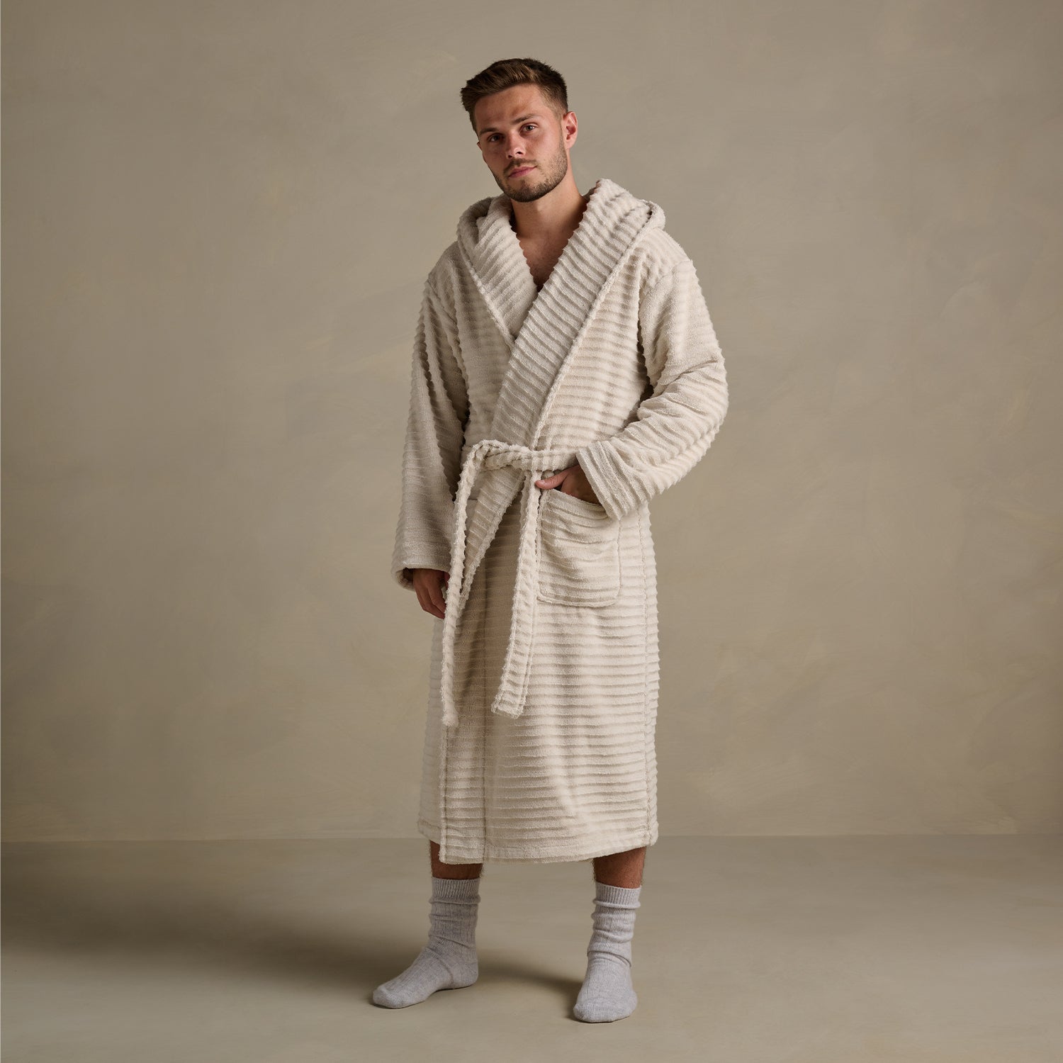 The Ripple Robe - Oat