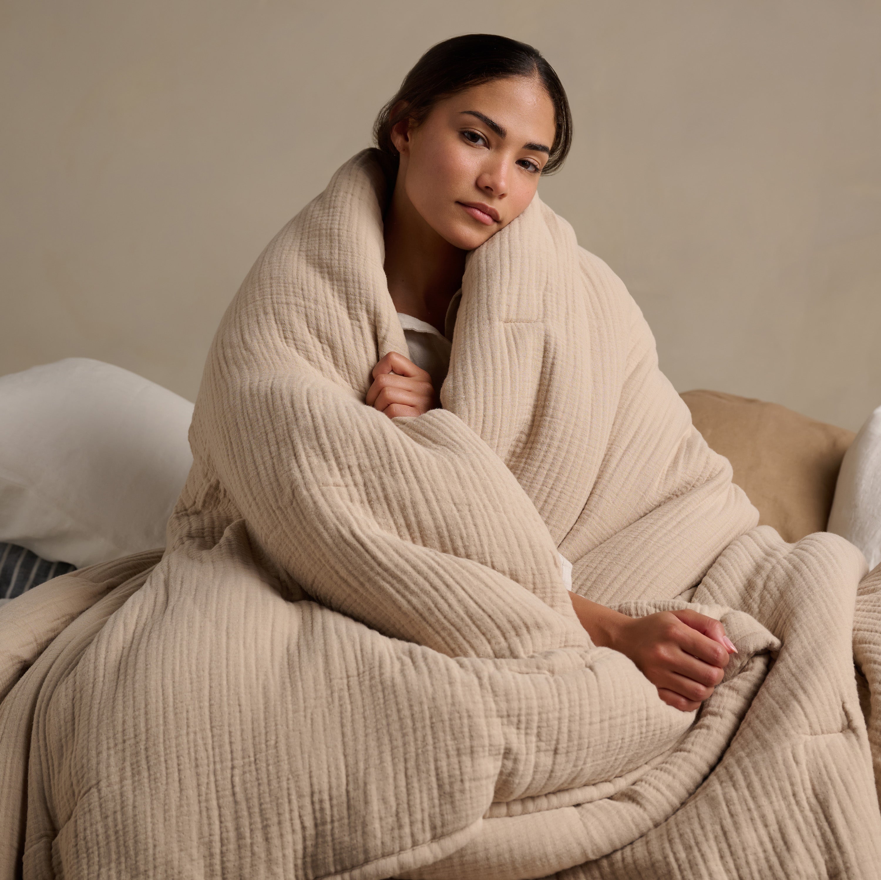 The Dream Cotton Quilt - Fawn