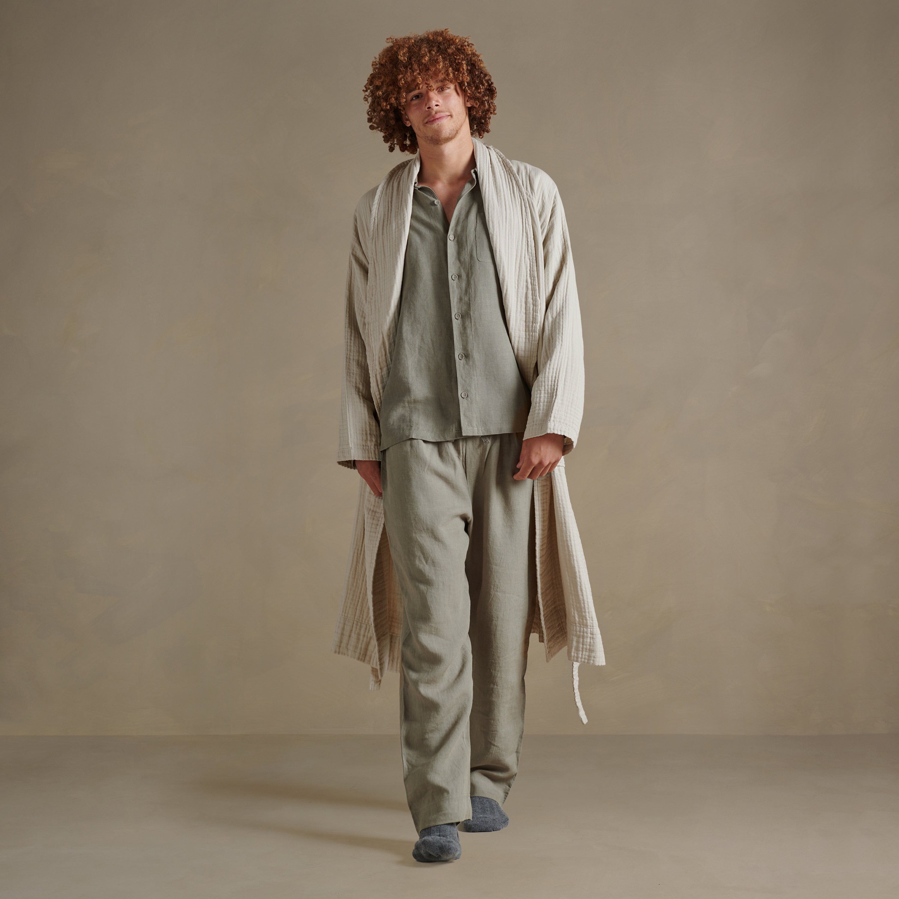 The Dream Cotton Robe - Clay