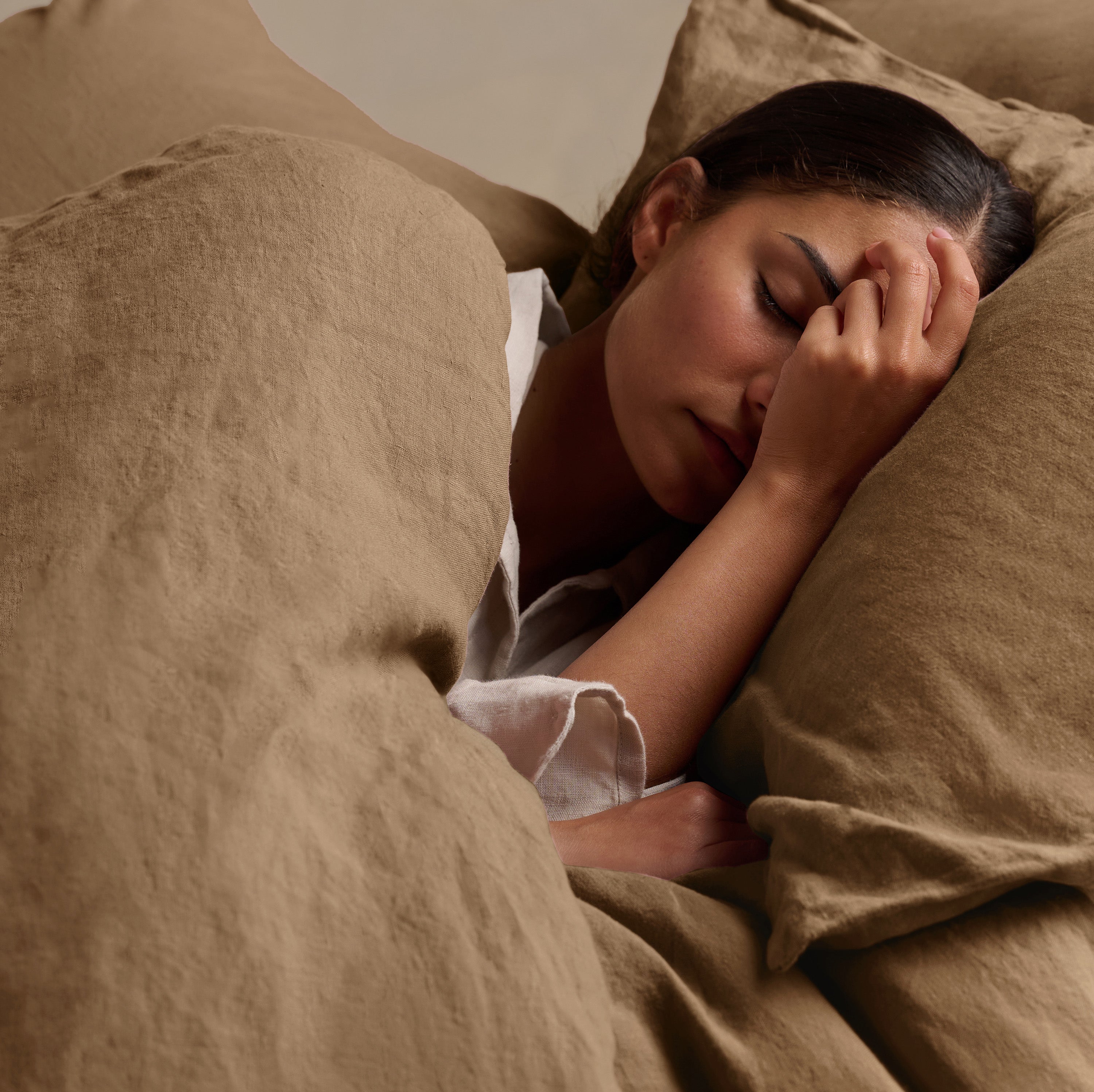 Linen Duvet Cover - Cinnamon