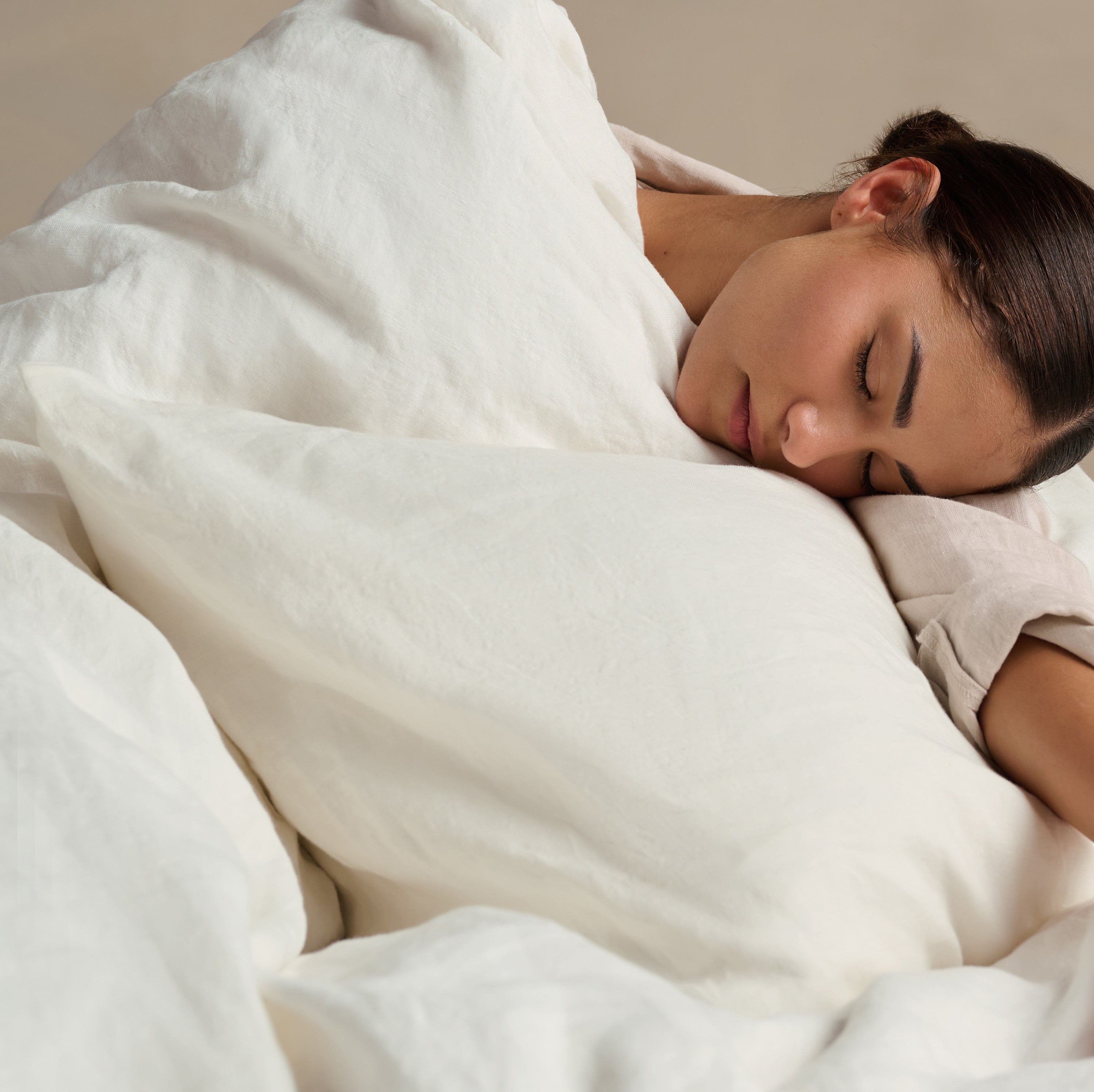 Linen Square Pillowcase Pair - Cloud