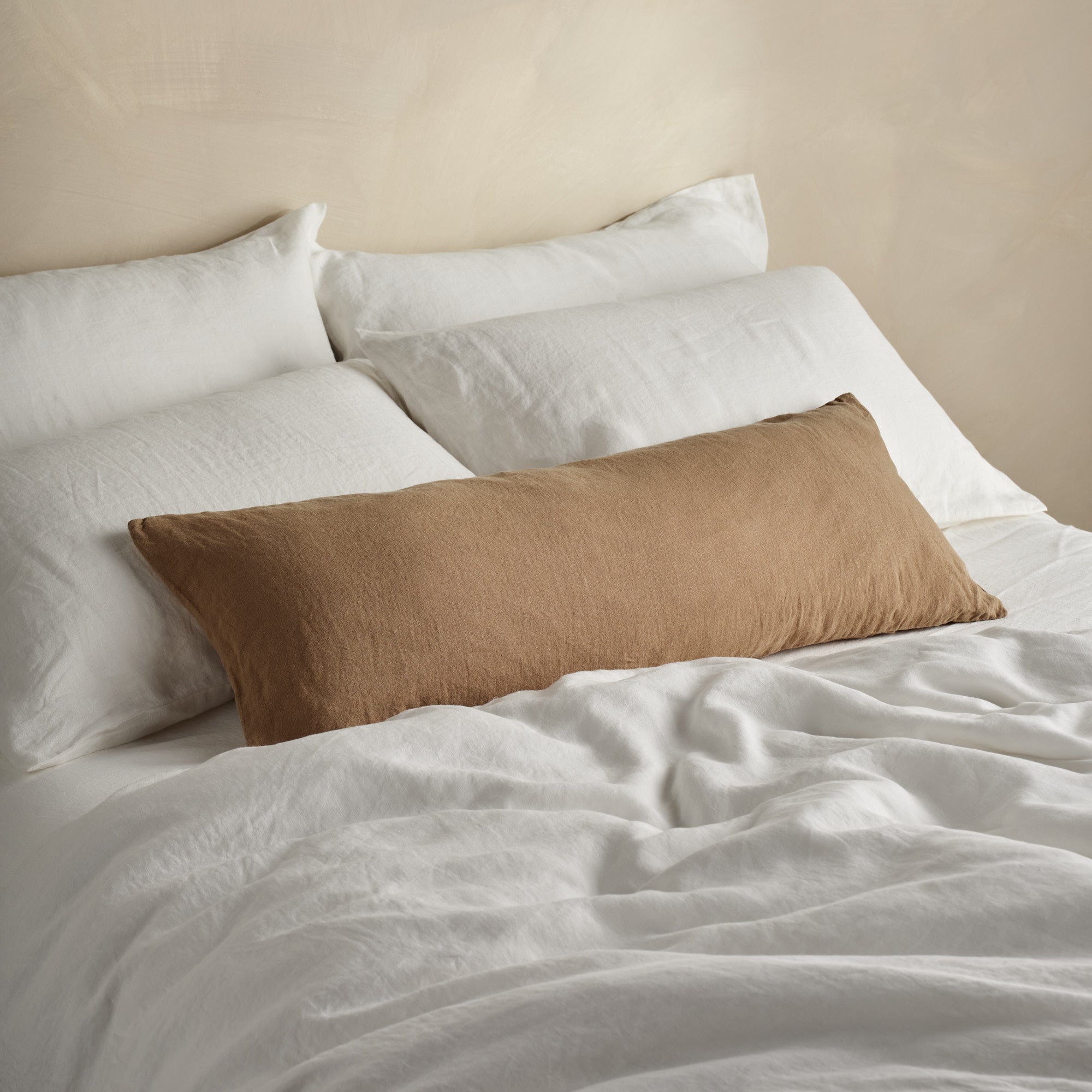The Long Linen Pillowcase - Cinnamon