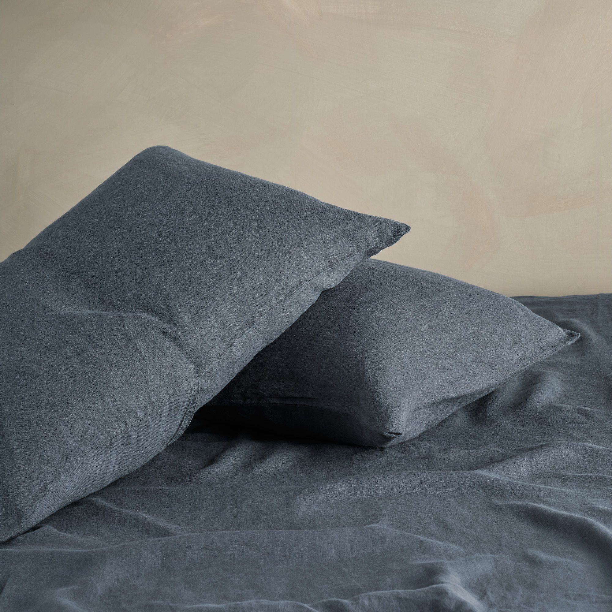 Linen Pillowcase Pair - Ink