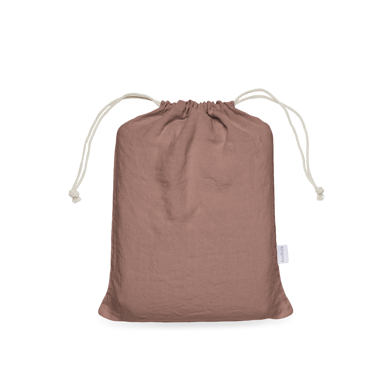 Linen Storage Bag - Rust