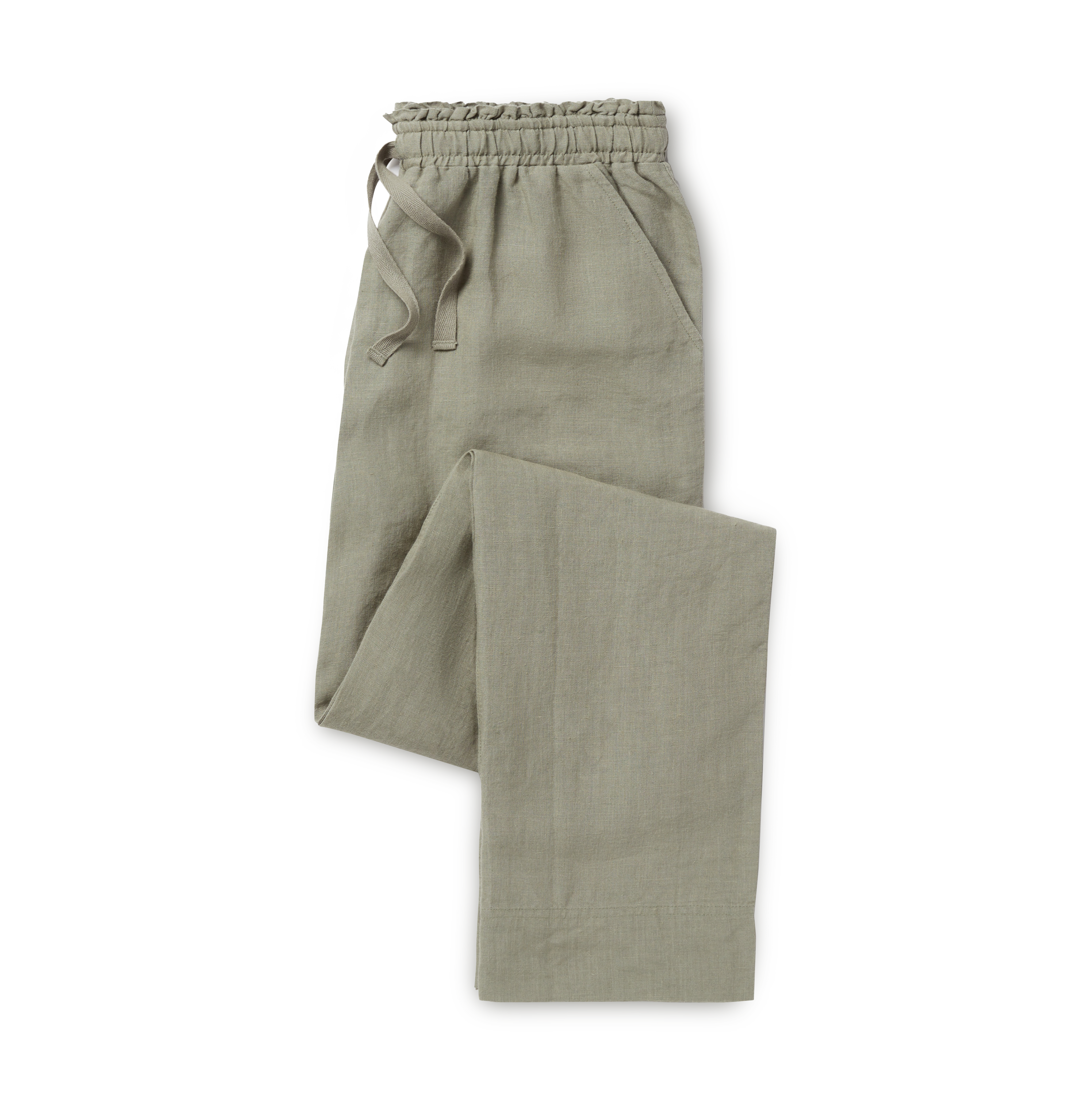 The Women's Linen Trouser - Moss