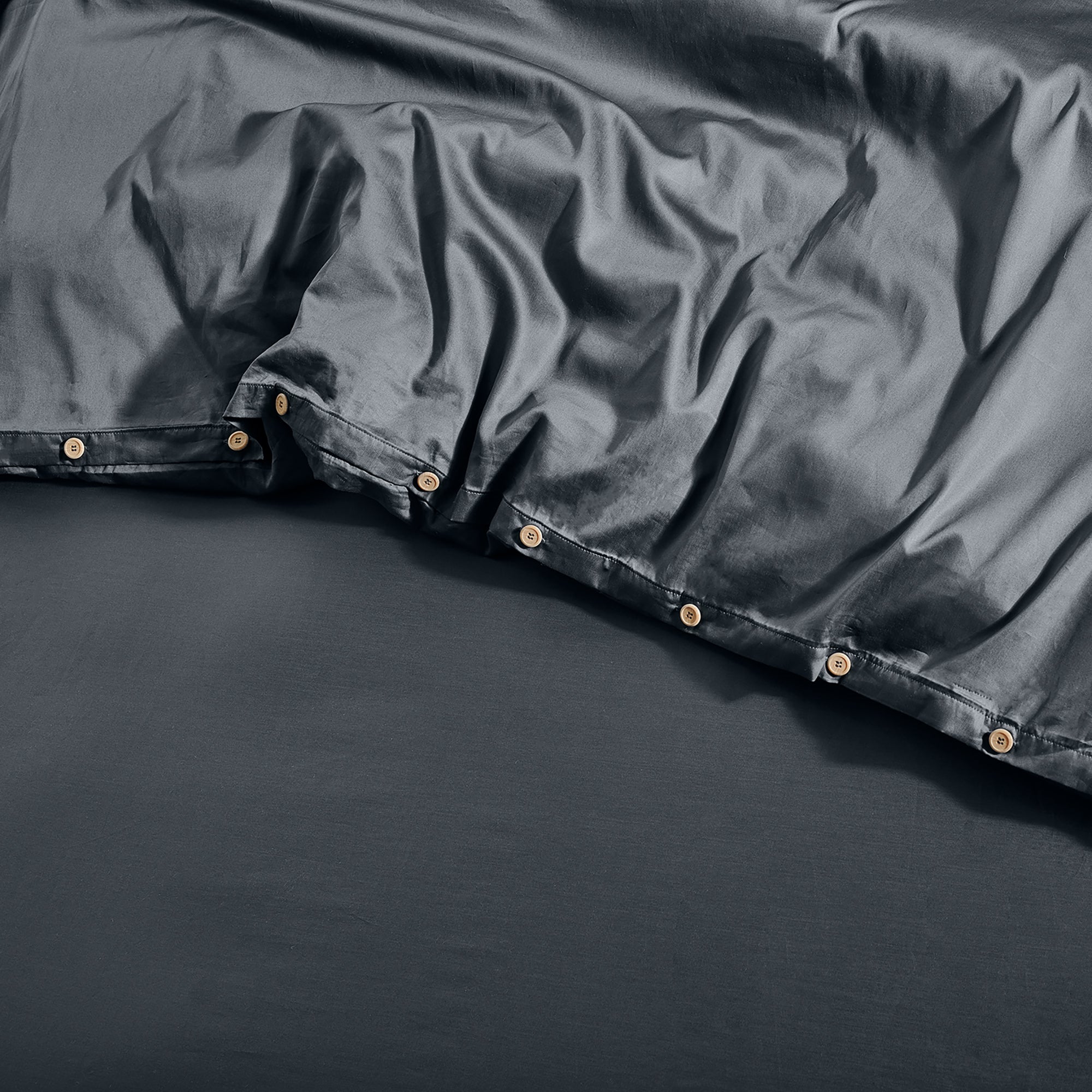 Luxe Cotton Duvet Cover - Ink