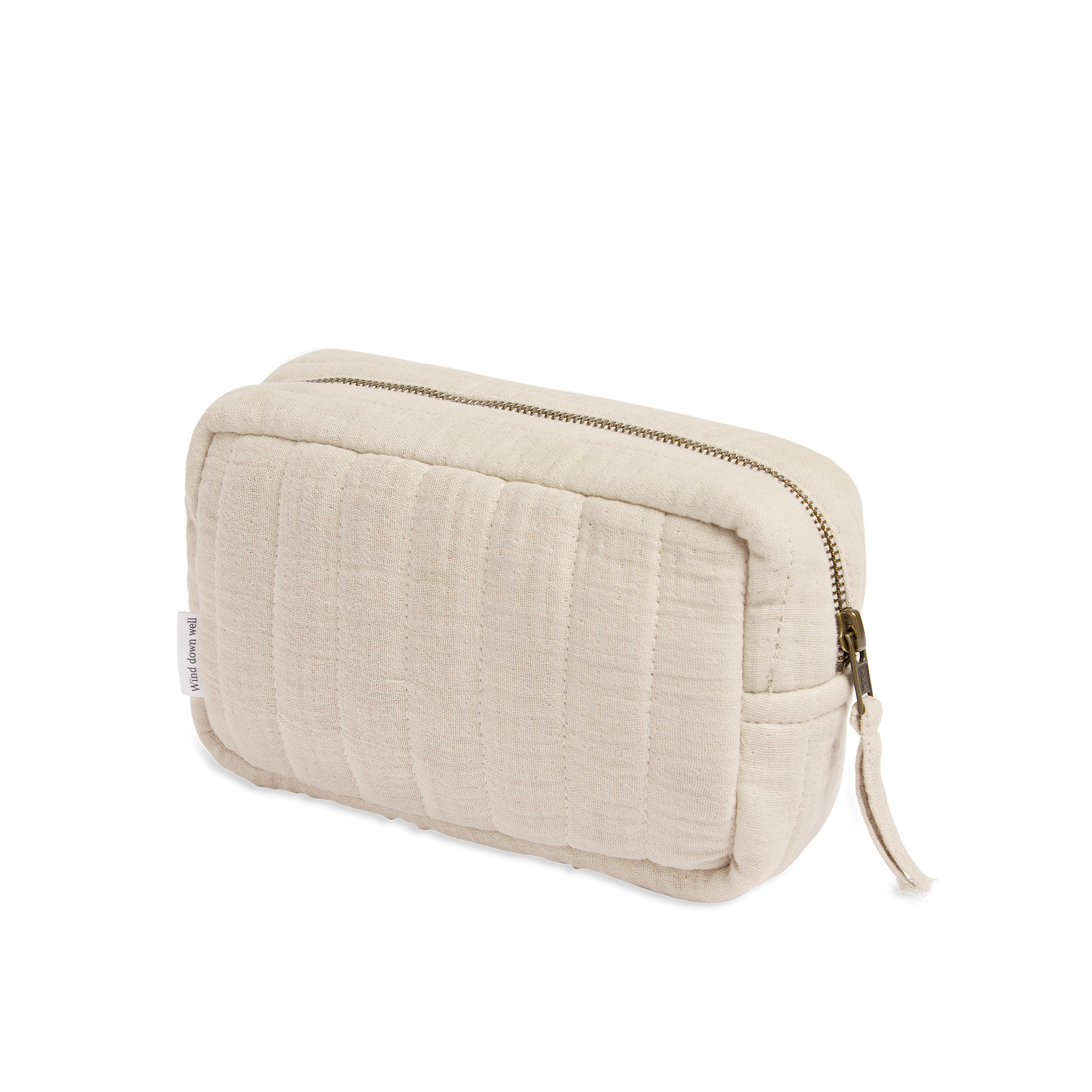 The Dream Cotton Make-Up Bag - Fawn