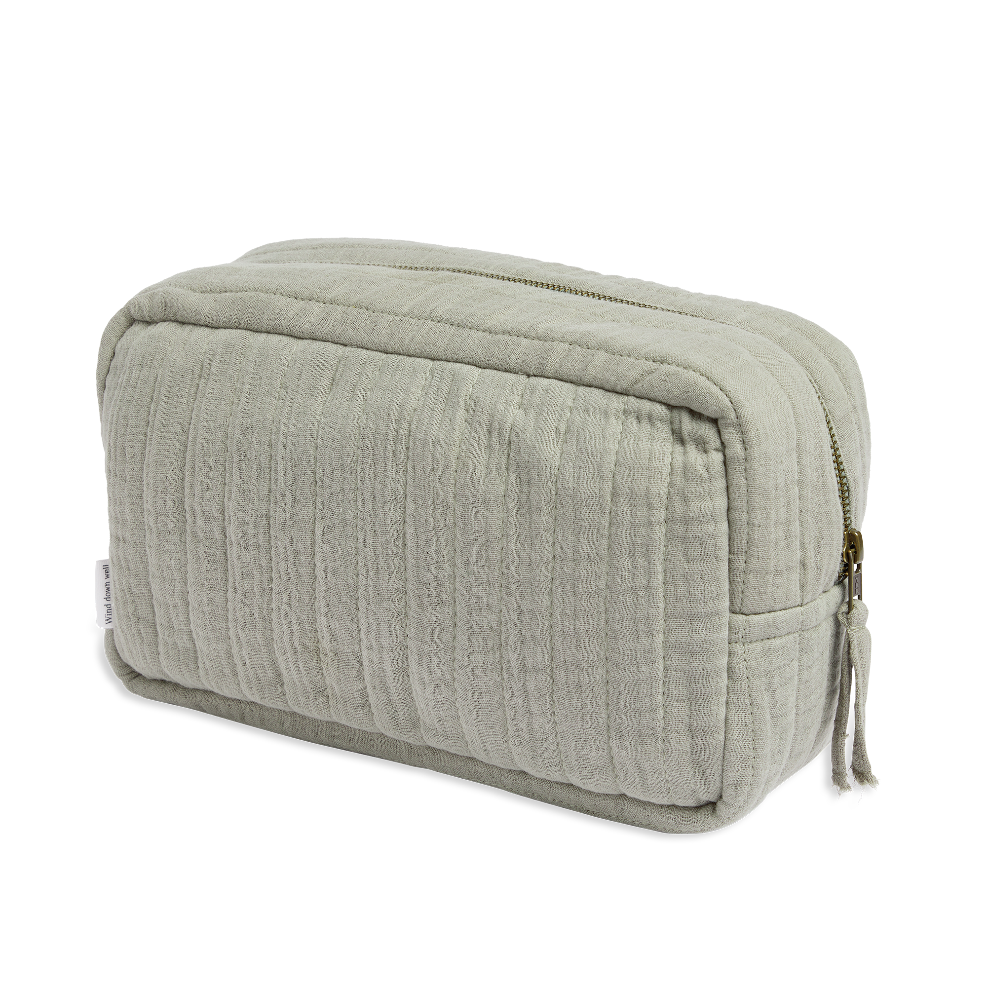 The Dream Cotton Wash Bag - Moss