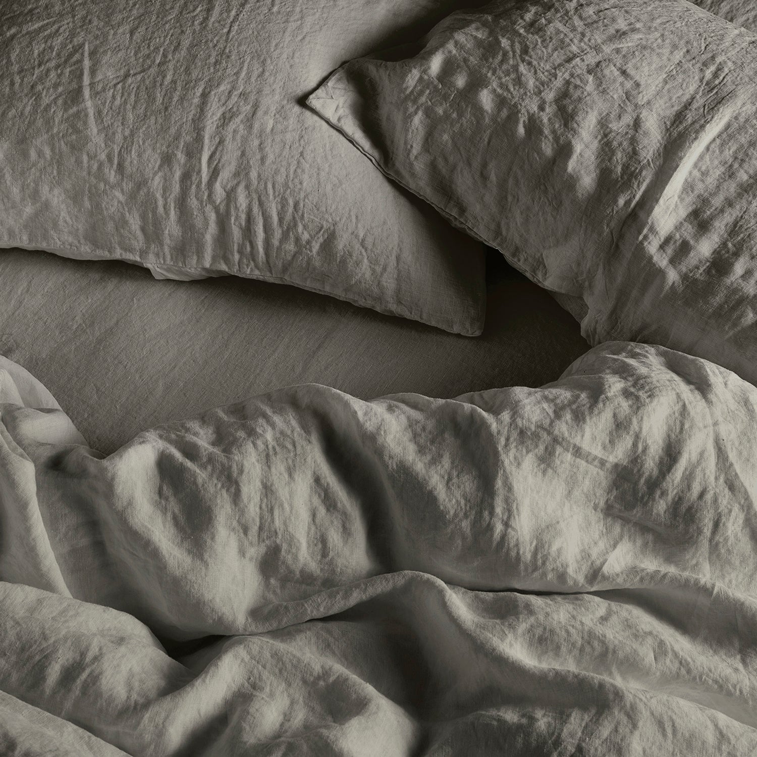 Linen Pillowcase Pair - Moss
