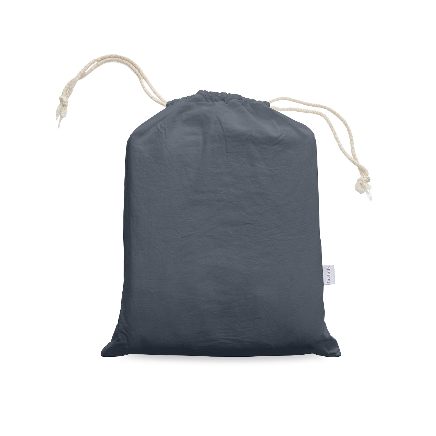 100% Washed Cotton Storage Bag in Ink | Bedfolk