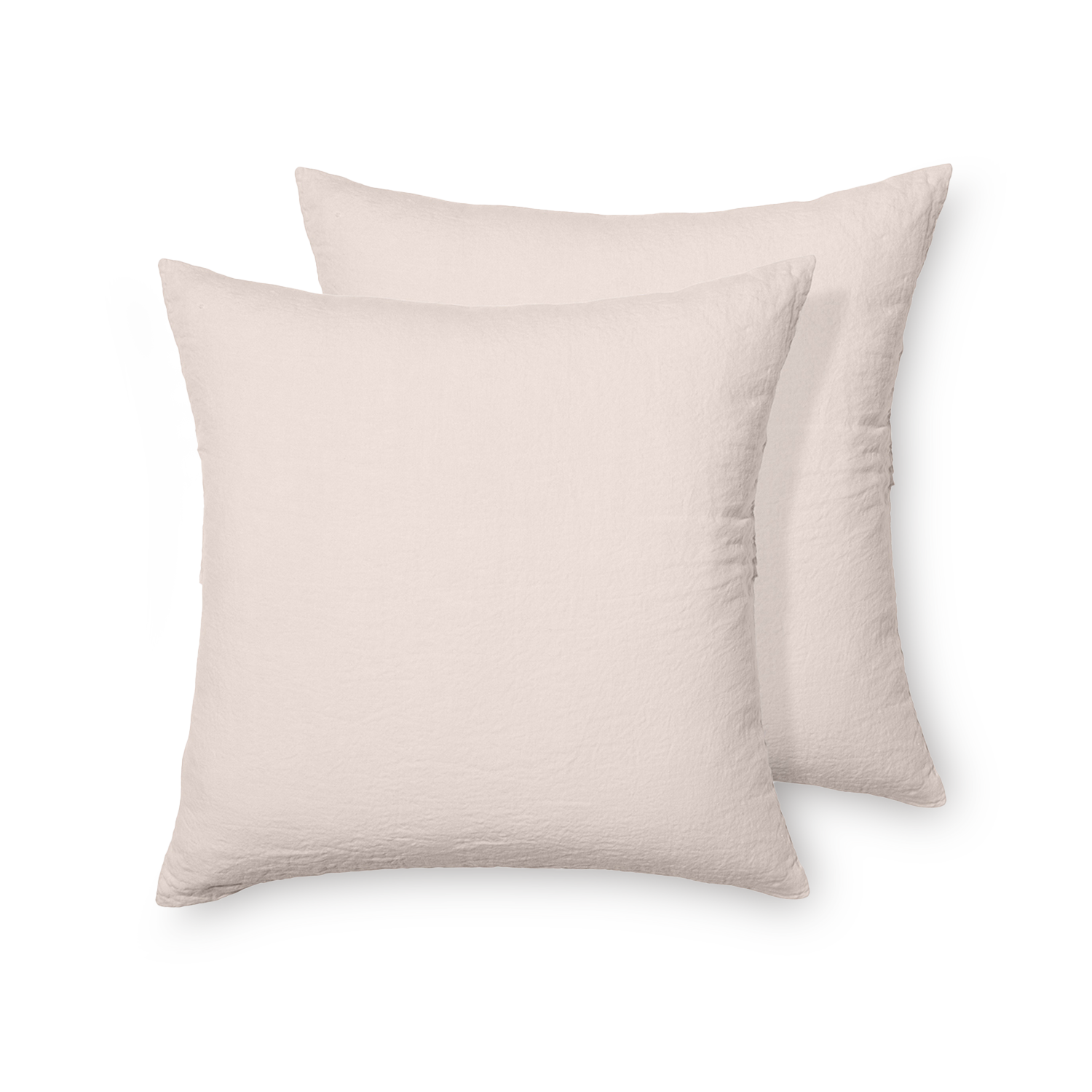 Linen Square Pillowcase Pair - Rose