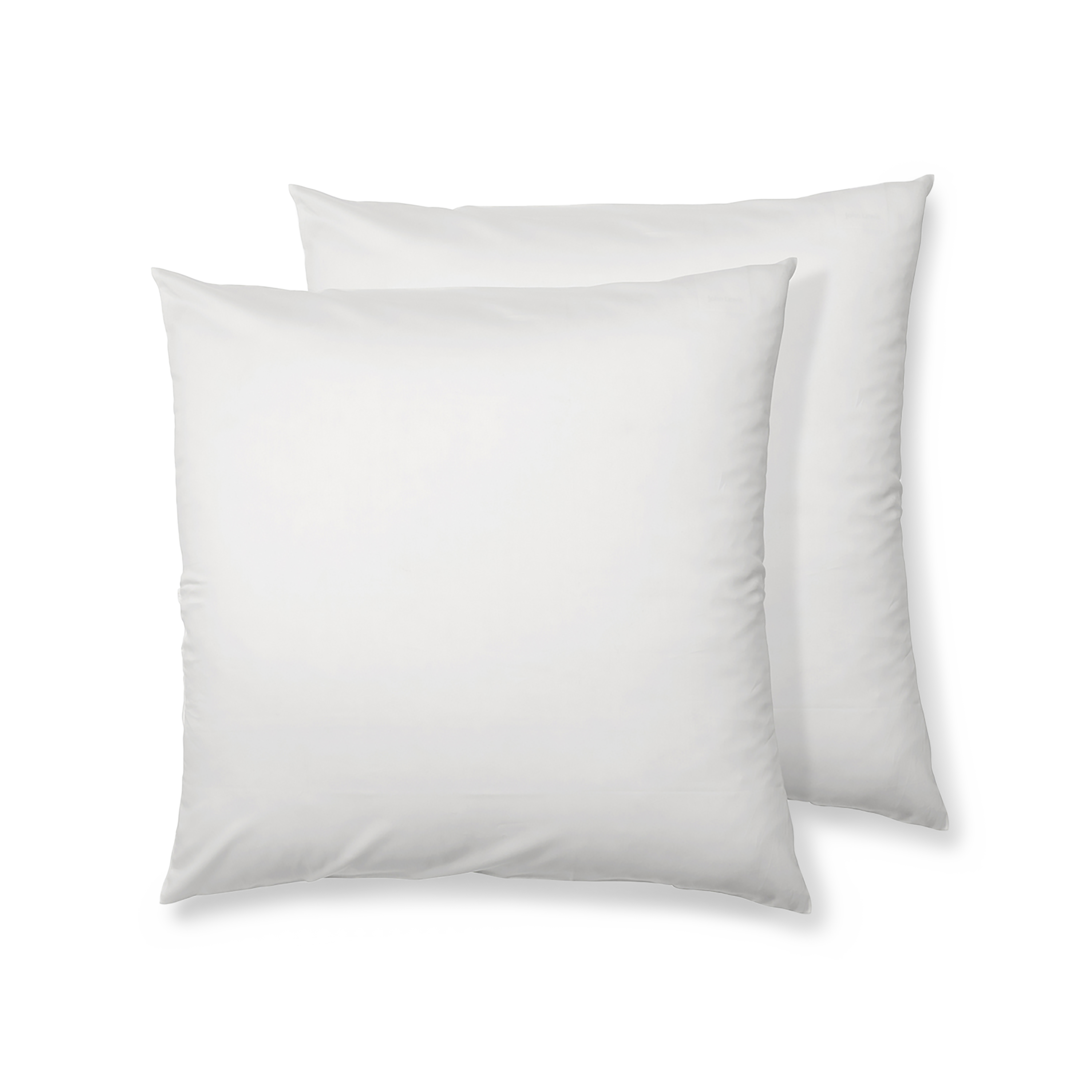 Luxe Cotton Square Pillowcase Pair - Snow