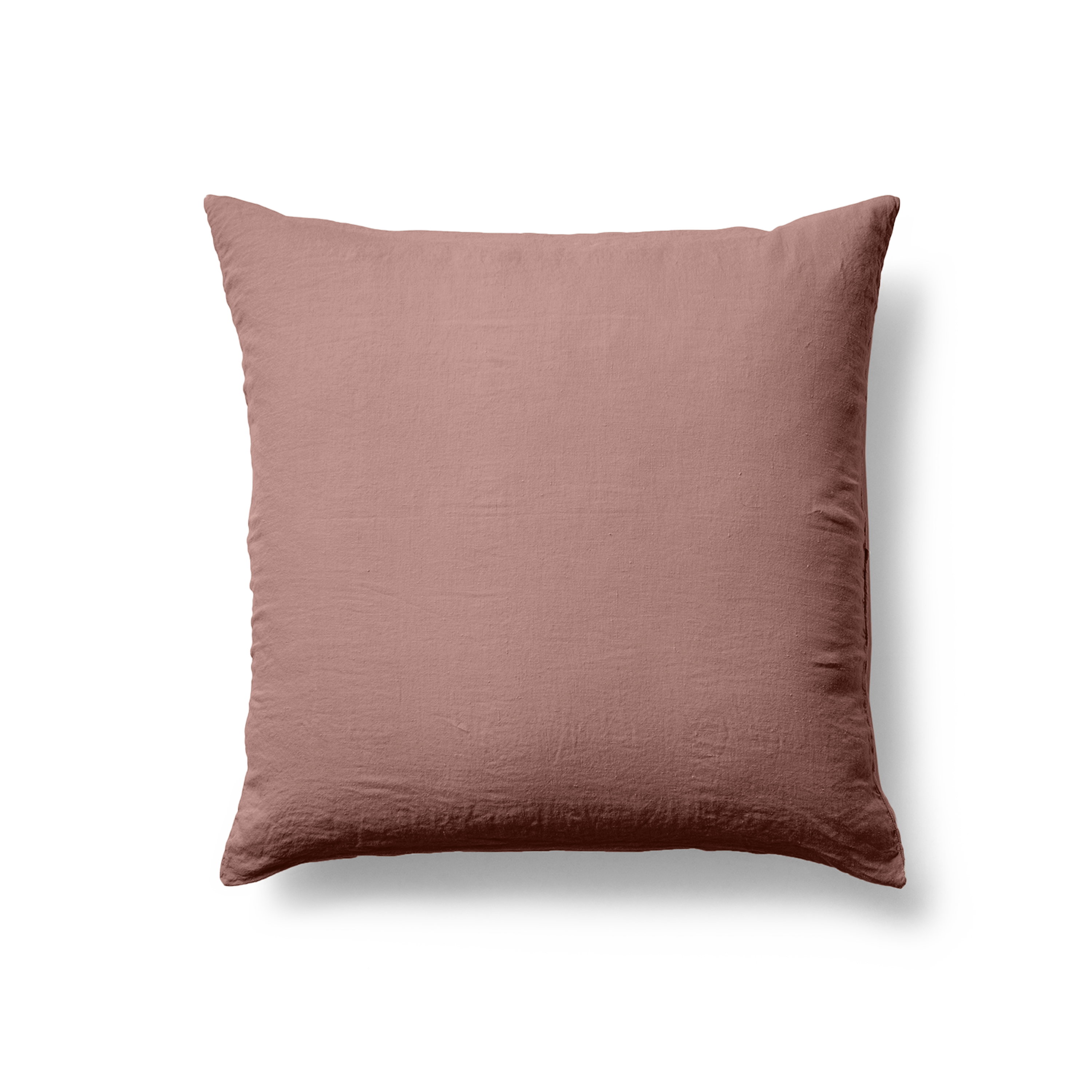 Linen Square Pillowcase Pair - Rust