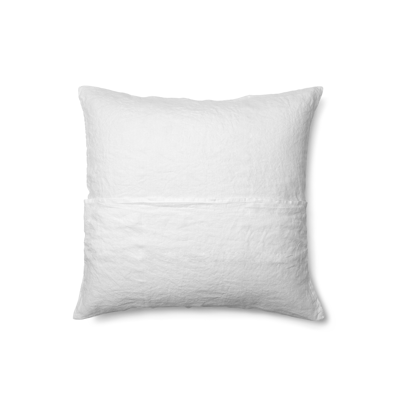 Linen Square Pillowcase Pair - Snow