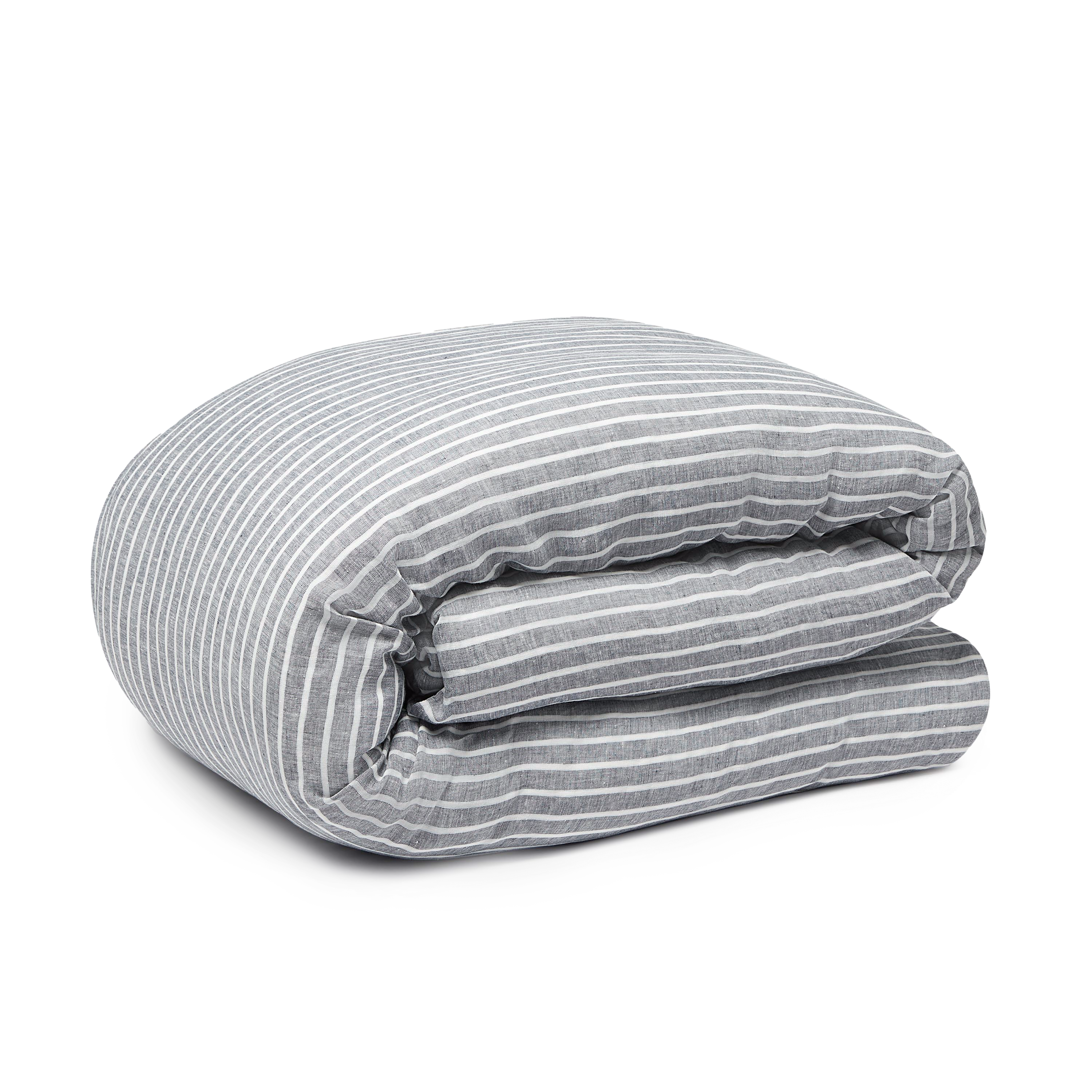 Linen Duvet Cover - Stripe
