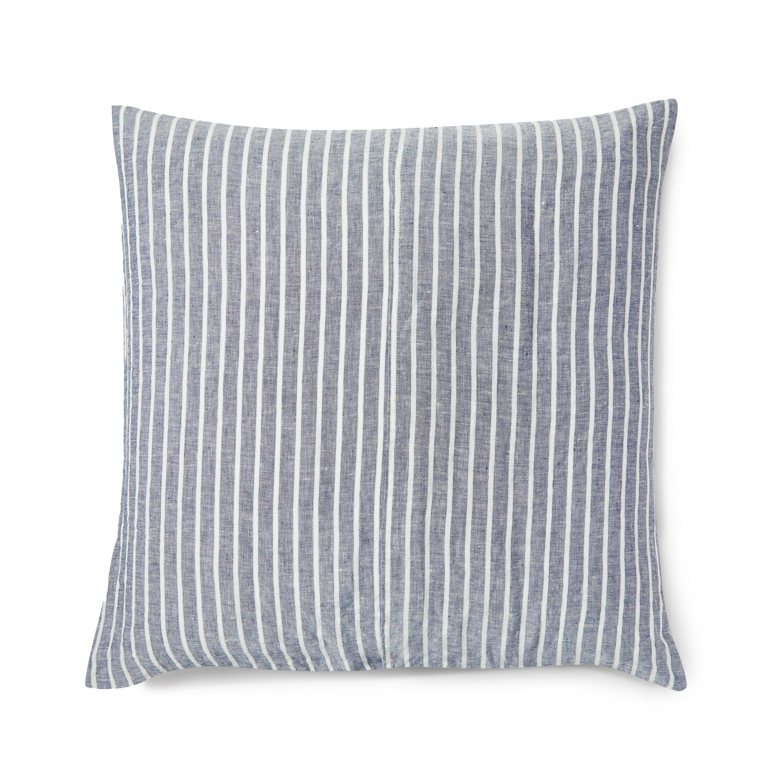 Linen Square Pillowcase Pair - Stripe