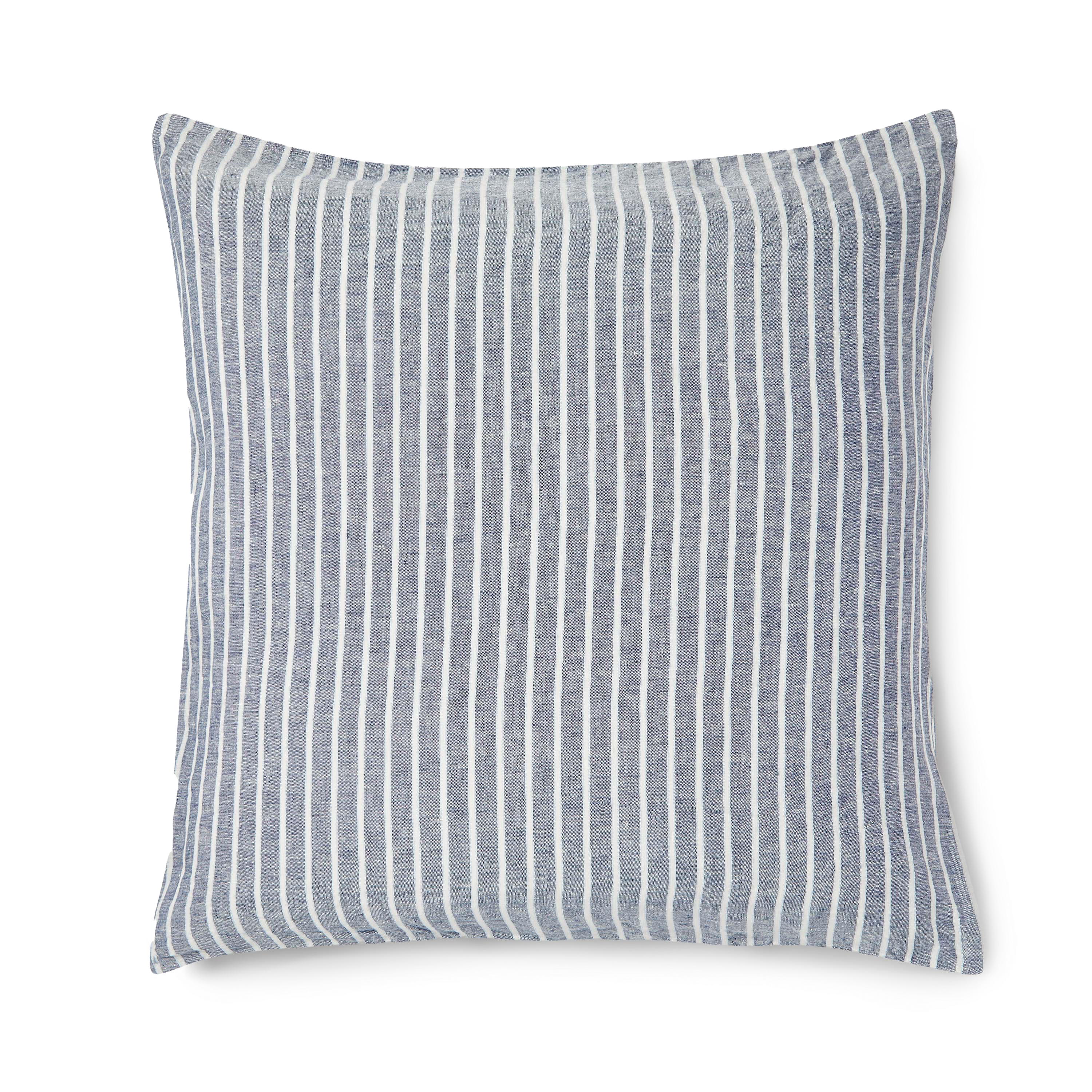 Linen Square Pillowcase Pair - Stripe