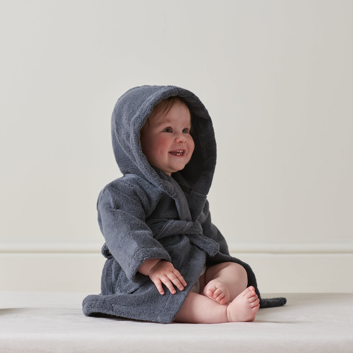 Robe Ink The Baby Plush Robe in Ink by Bedfolk